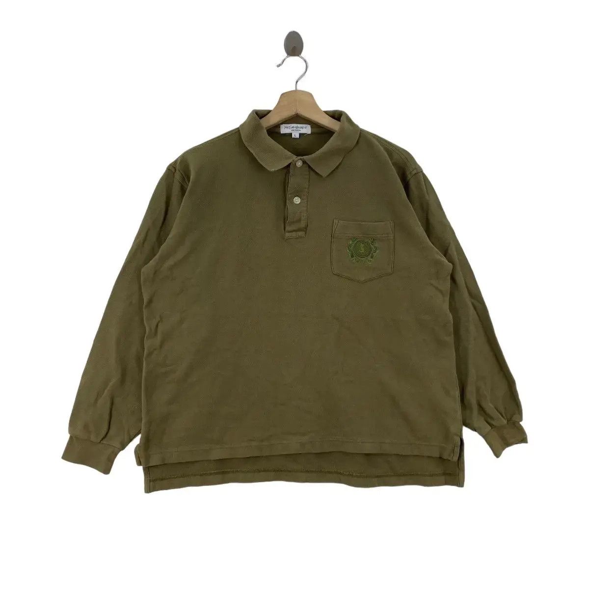 Yves Saint Laurent Vintage YVES SAINT LAURENT PARIS YSL Polo Tee Shirt Pour Size US L / EU 52-54 / 3 - 1 Thumbnail