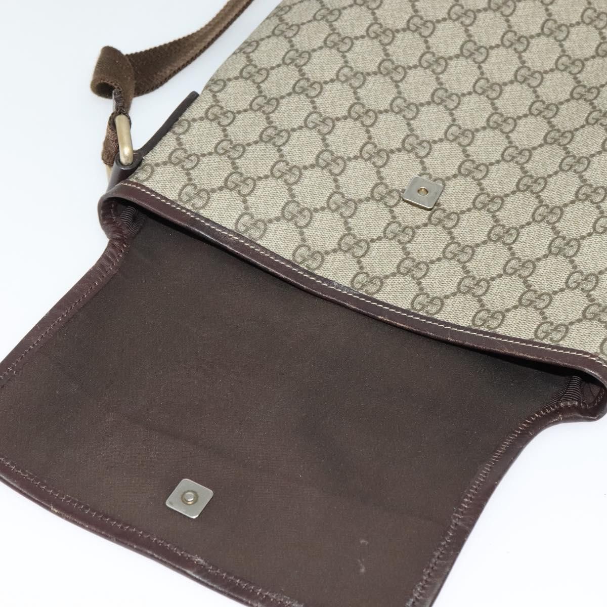 Gucci GUCCI GG Supreme Shoulder Bag Pvc Beige Silver Size ONE SIZE - 15 Thumbnail