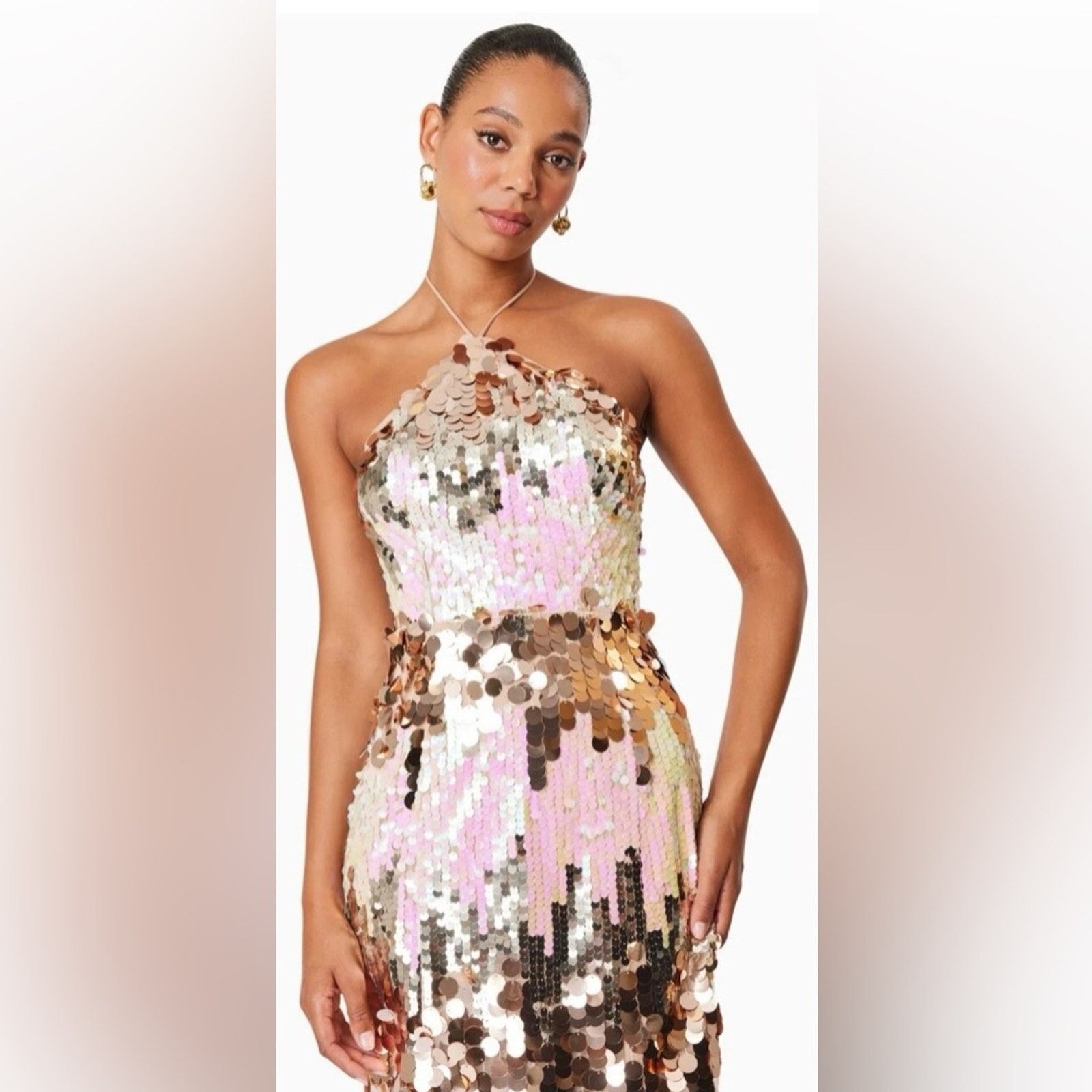 ELLIATT NWT Elliatt $278 Sequin Evening Gown - Multicolor size S Size S / US 4 / IT 40 - 16 Thumbnail