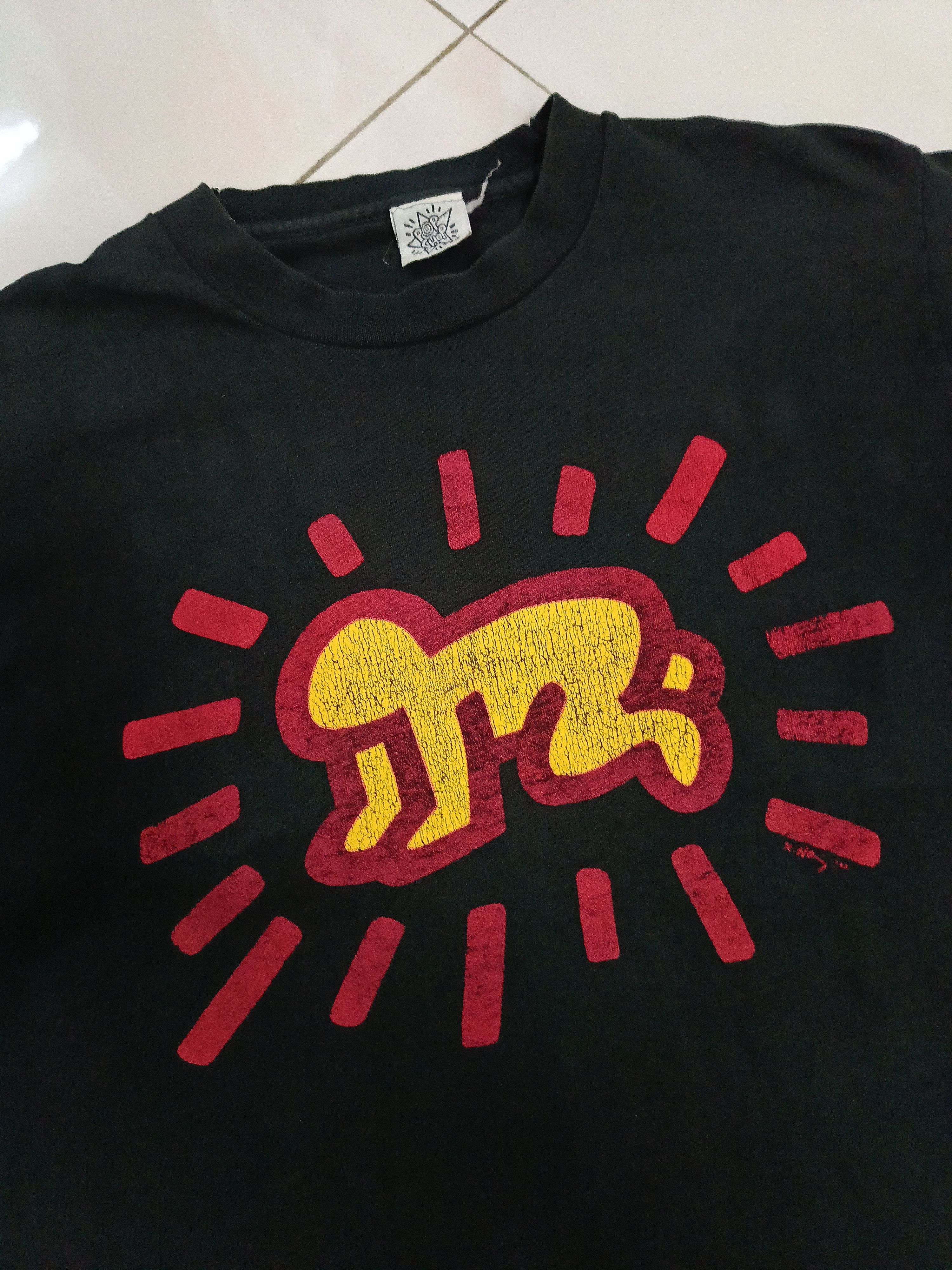Keith Haring 90s Iconic Art Pop Shop Keith Haring Barking Dog Tee Size US M / EU 48-50 / 2 - 2 Thumbnail