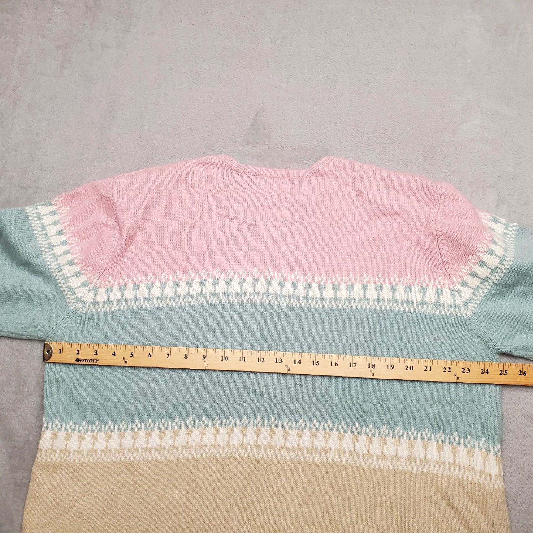 Vintage VINTAGE Napa Valley Sweater Women 1X Pink Button Angora Blend Boxy Shoulder Pads Y2K VTG Knit Wool Round Neck Casual Womens Size XL / US 12-14 / IT 48-50 - 5 Thumbnail