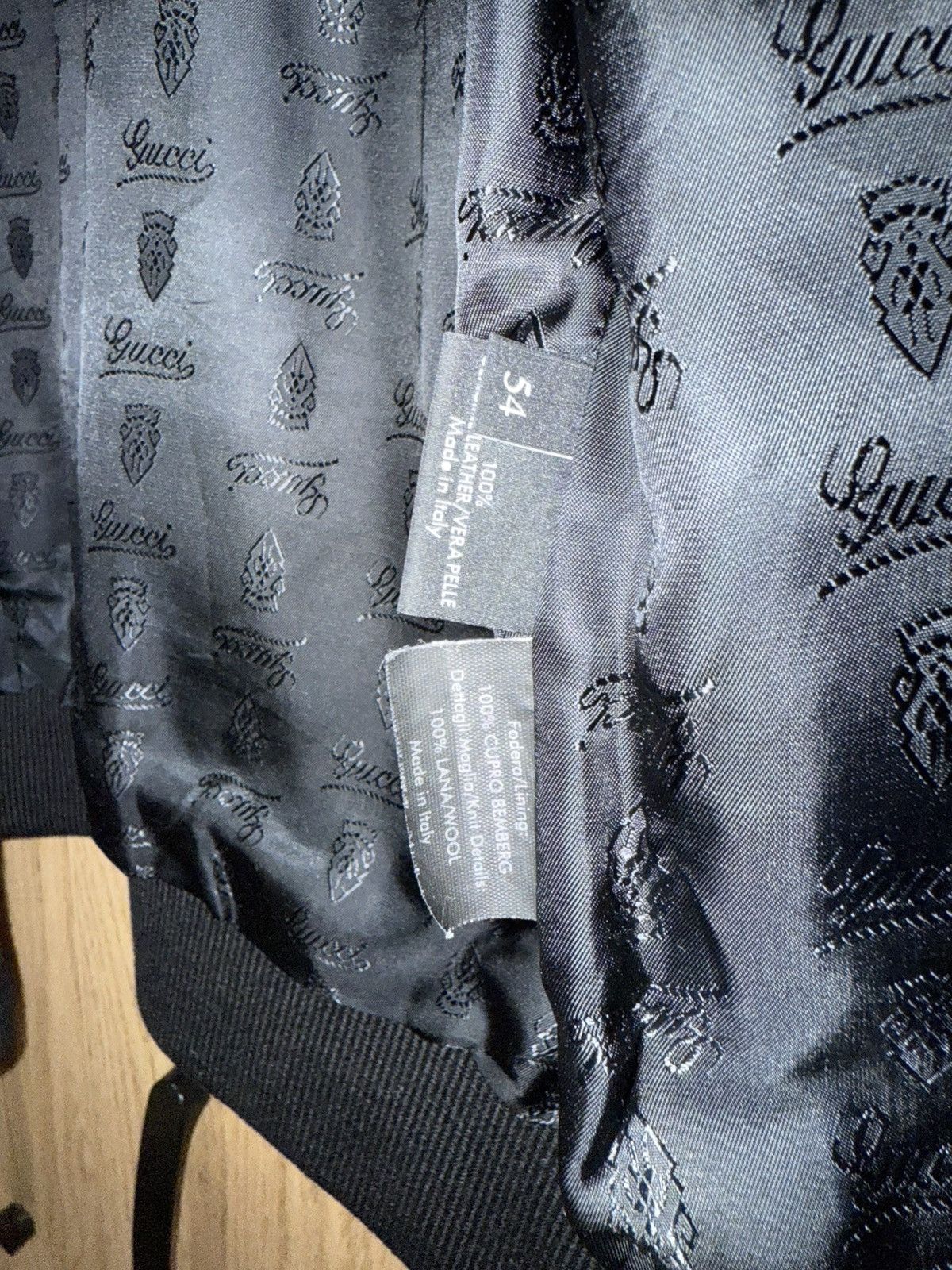 Gucci Gucci leather bomber jacket Size US L / EU 52-54 / 3 - 5 Thumbnail