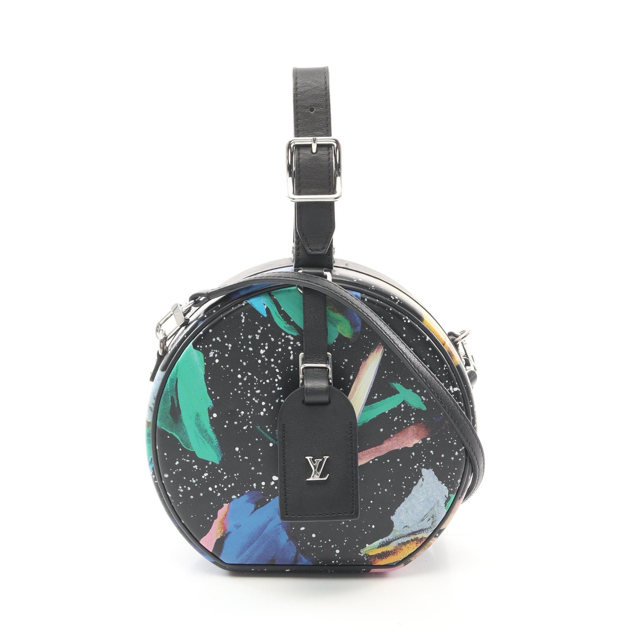 Louis Vuitton Louis Vuitton Petite Boatt Chapeau Handbag Leather Black Multicolor Size ONE SIZE - 1 Thumbnail