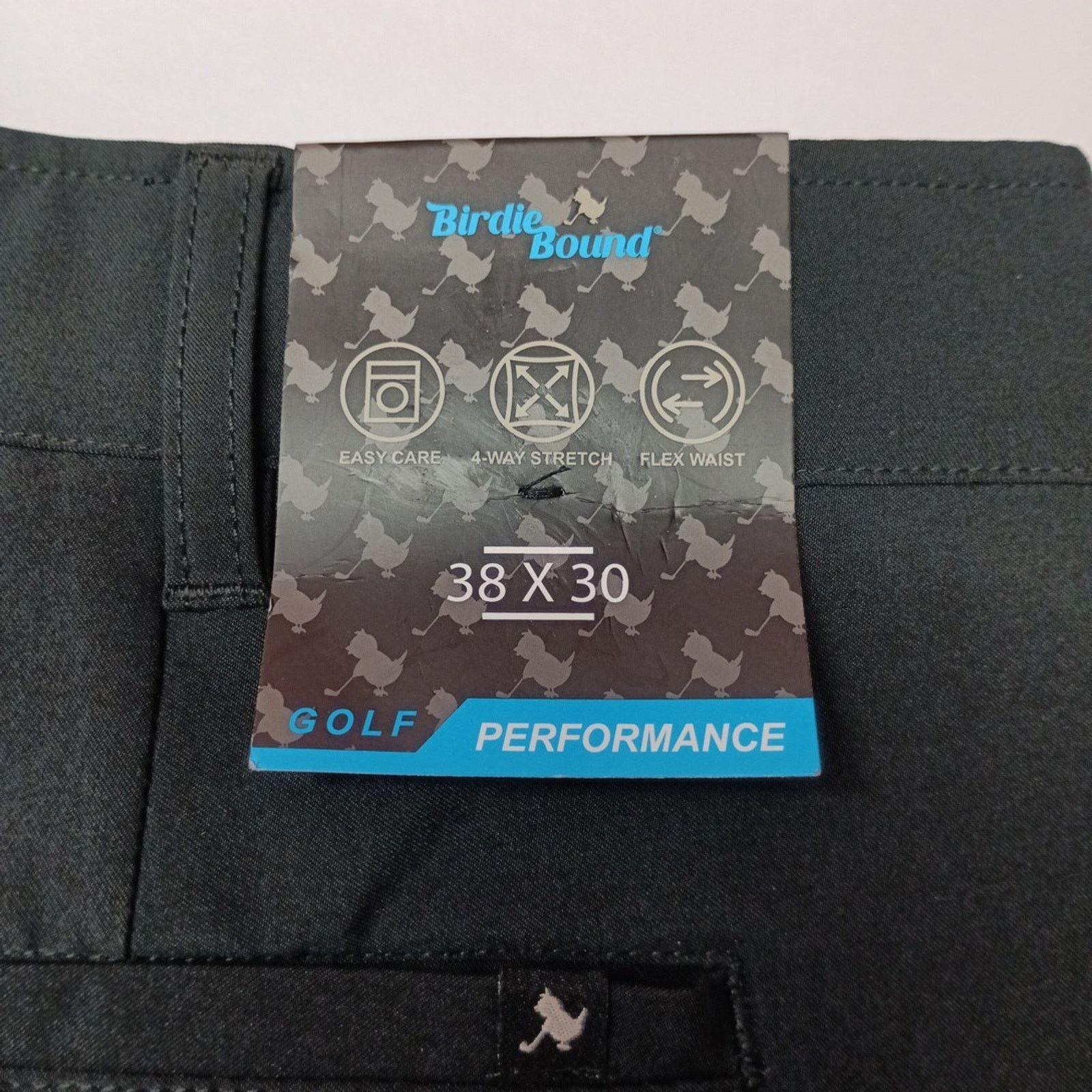 Other Birdie Bound Golf Pants Men's Size 38x30 Black Flex Straight Size US 38 / EU 54 - 2 Thumbnail