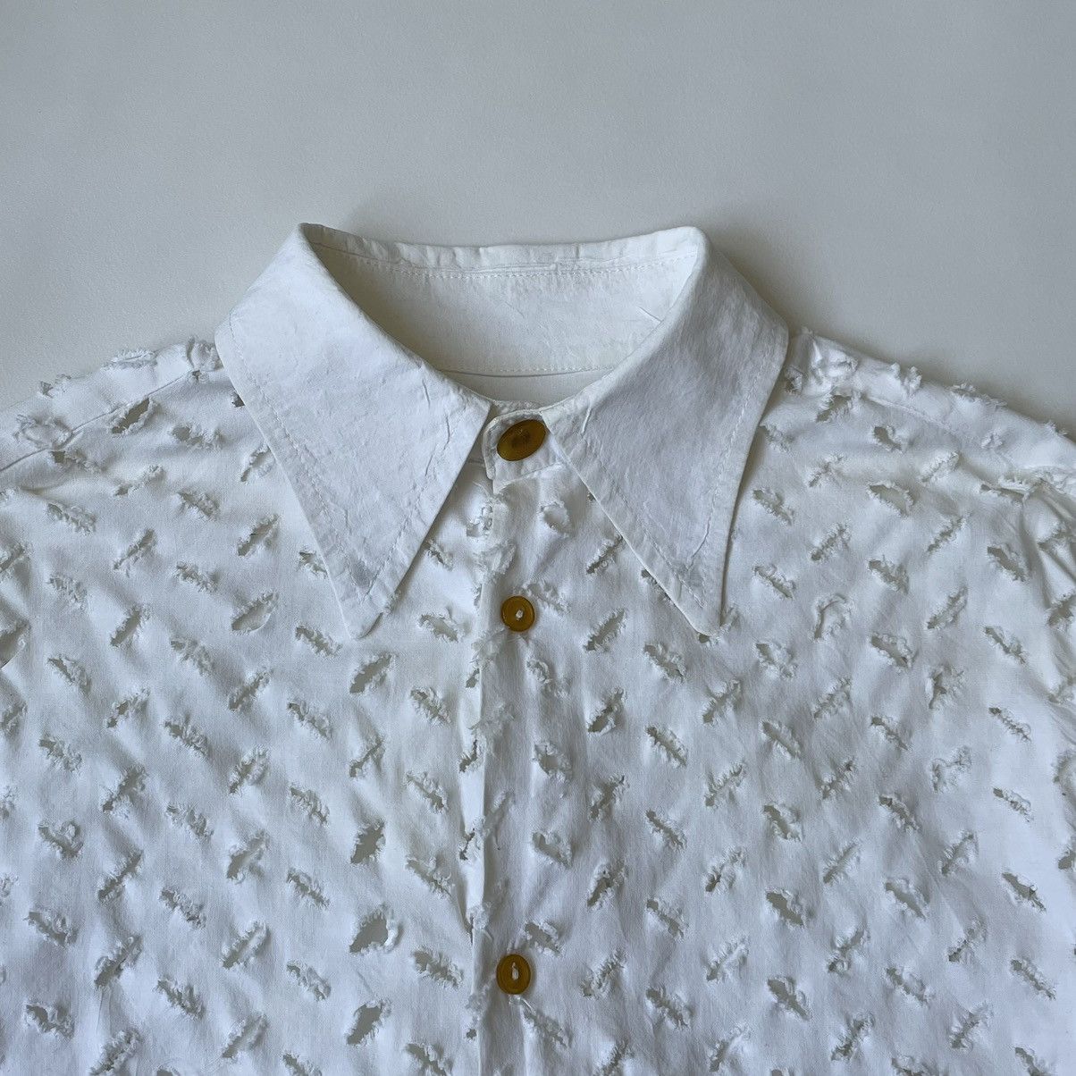 Vivienne Westwood S/S 1991 ‘Cut Slash & Pull’ White Cotton Shirt Size US S / EU 44-46 / 1 - 3 Thumbnail