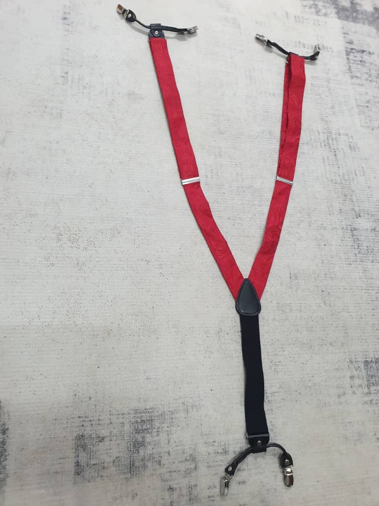 PPFM Punk rock Skin head style Red Colour Suspender Size ONE SIZE - 8 Thumbnail