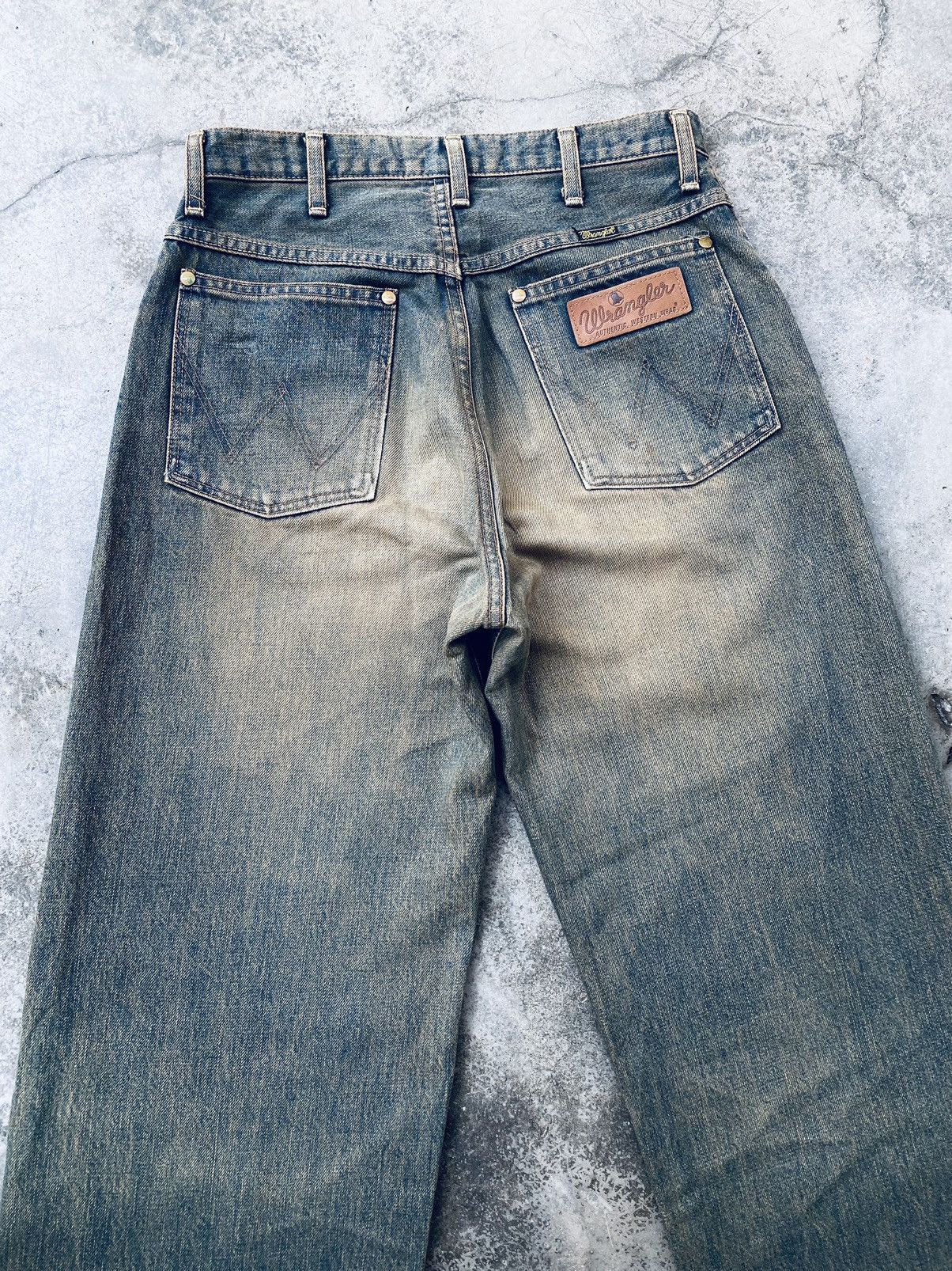 Wrangler Vintage wrangler Rusty Selvedge Distressed Denim Pants Size US 29 - 4 Thumbnail