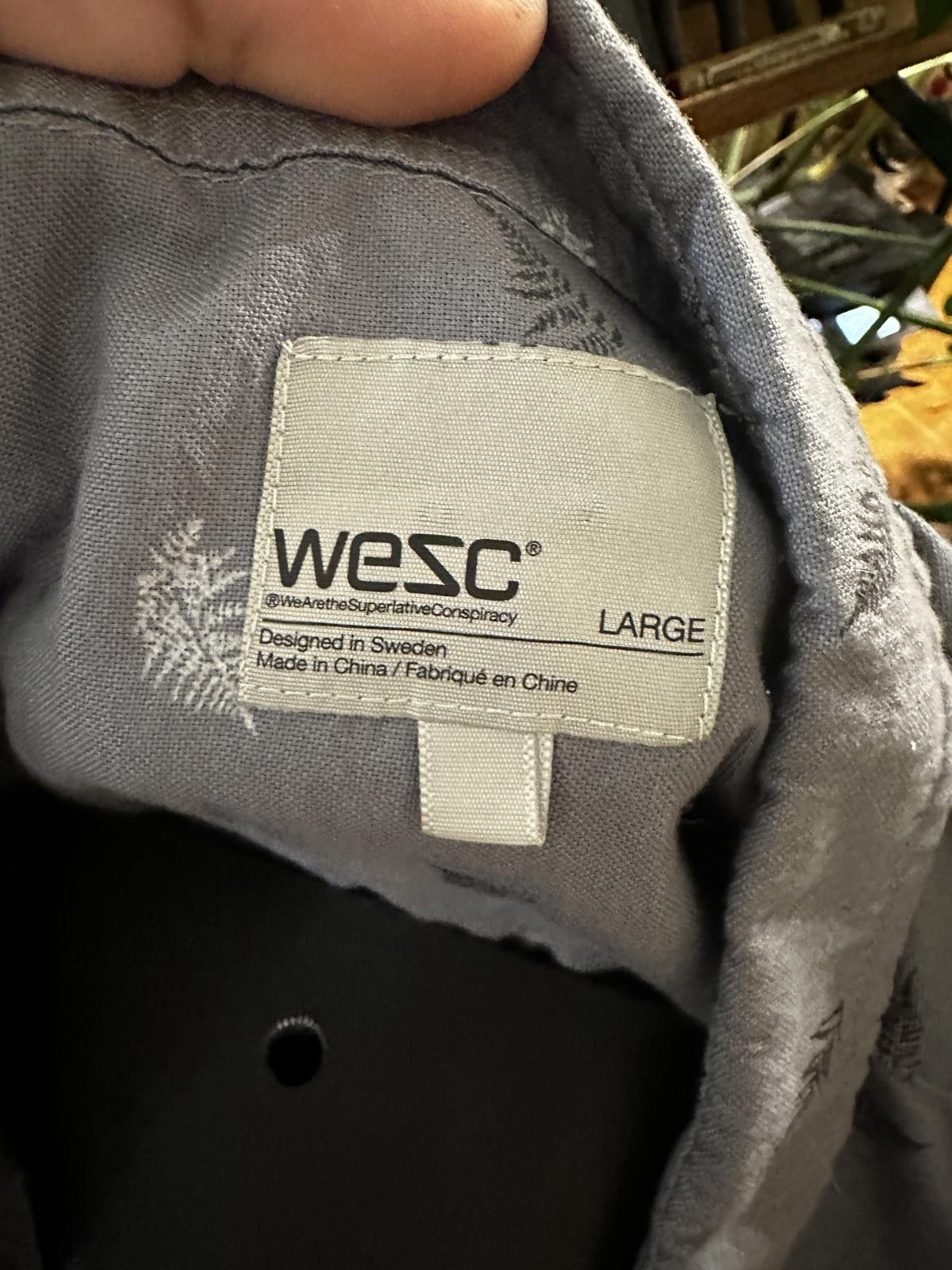WeSC WESC Gray Button-Up Shirt - Large Size US S / EU 44-46 / 1 - 2 Thumbnail