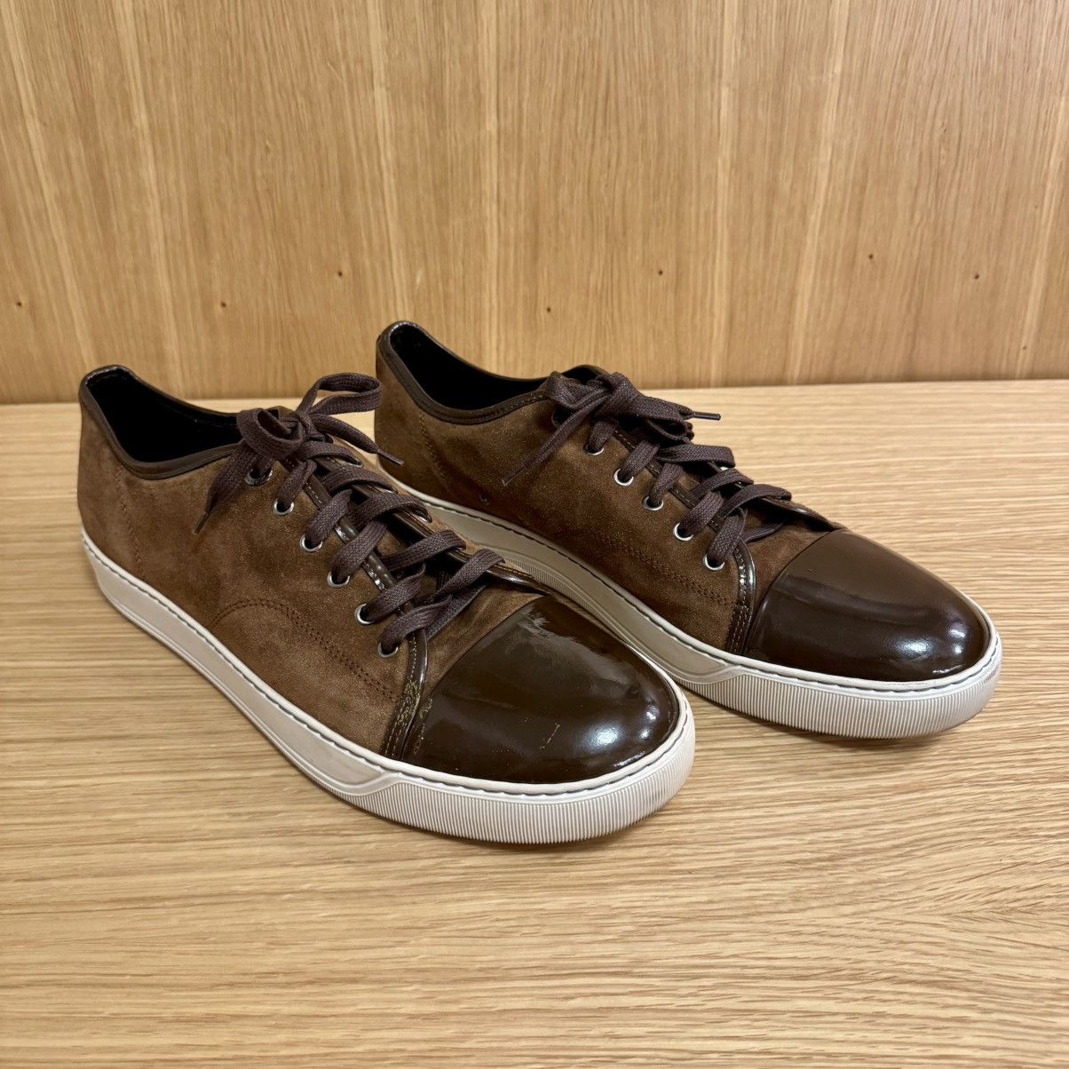 Lanvin Lanvin DBB1 Brown Suede Leather Sneakers Mens UK12/US13 Size US 13 / EU 46 - 9 Thumbnail
