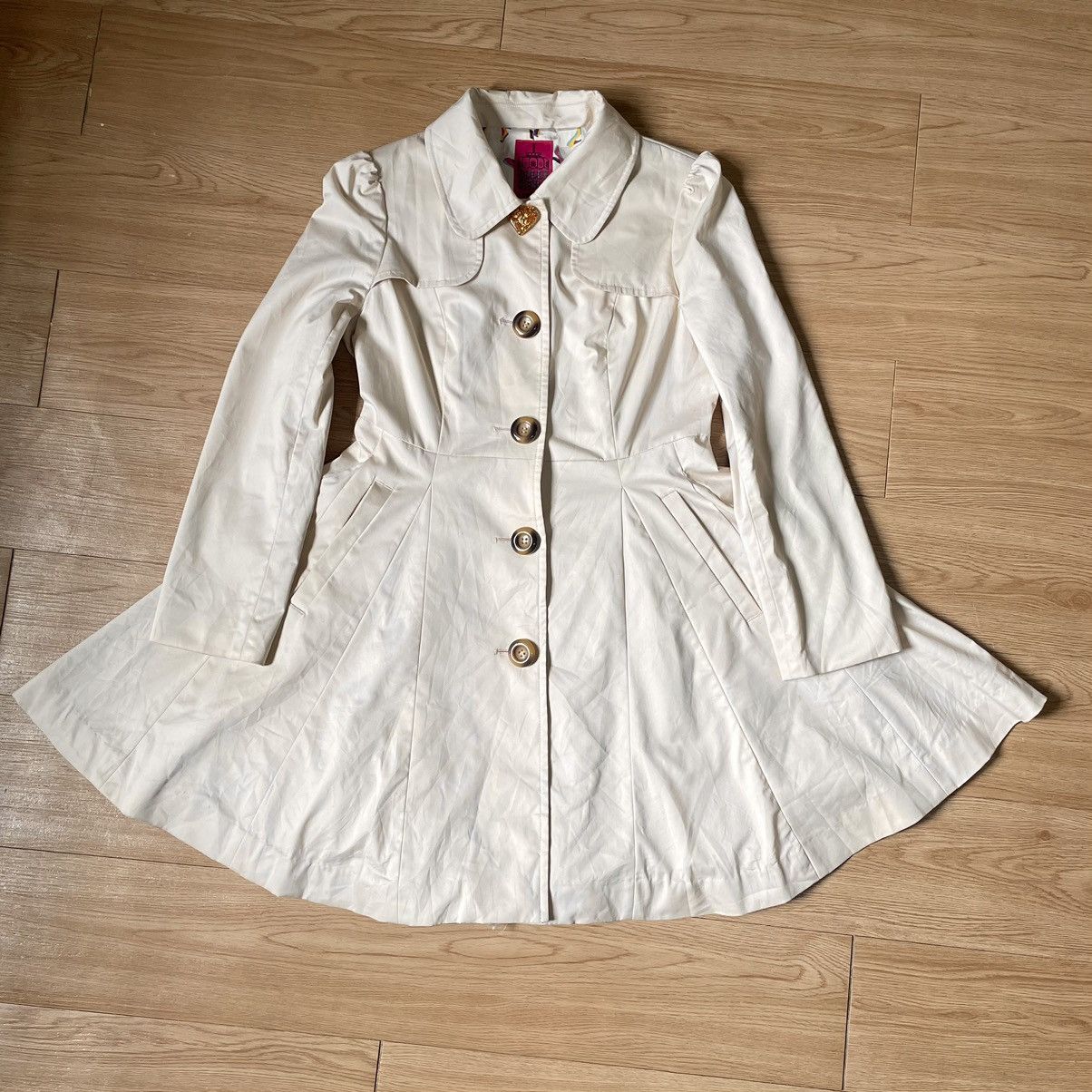 Anna Sui 2000s Archive Dolly Girl By Anna Sui Fit Flare Coat Punk xs Size XS / US 0-2 / IT 36-38 - 1 Thumbnail