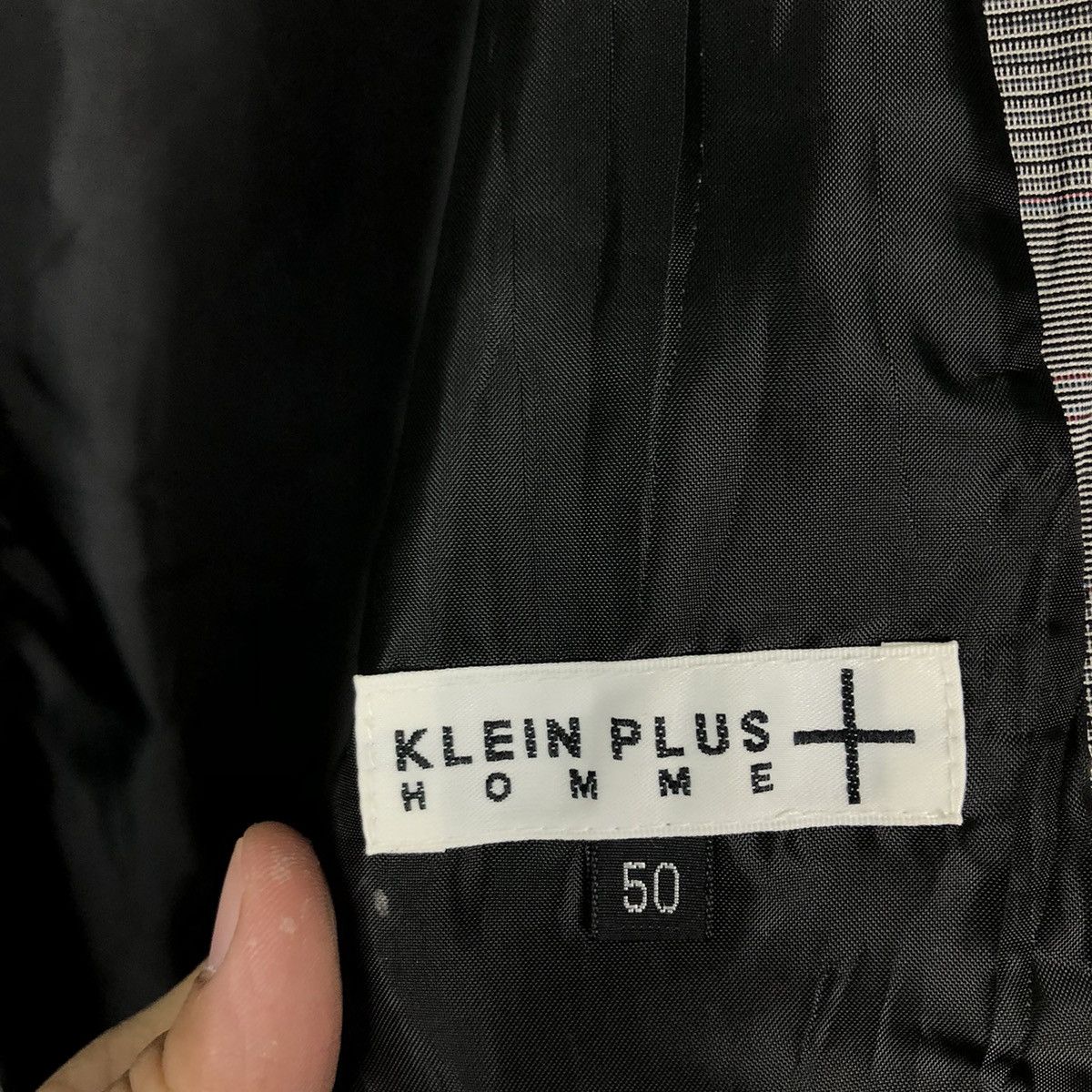 Japanese Brand VINTAGE BOMBER JACKET KLEIN PLUS HOMME TARTAN DESIGN Size US M / EU 48-50 / 2 - 12 Thumbnail