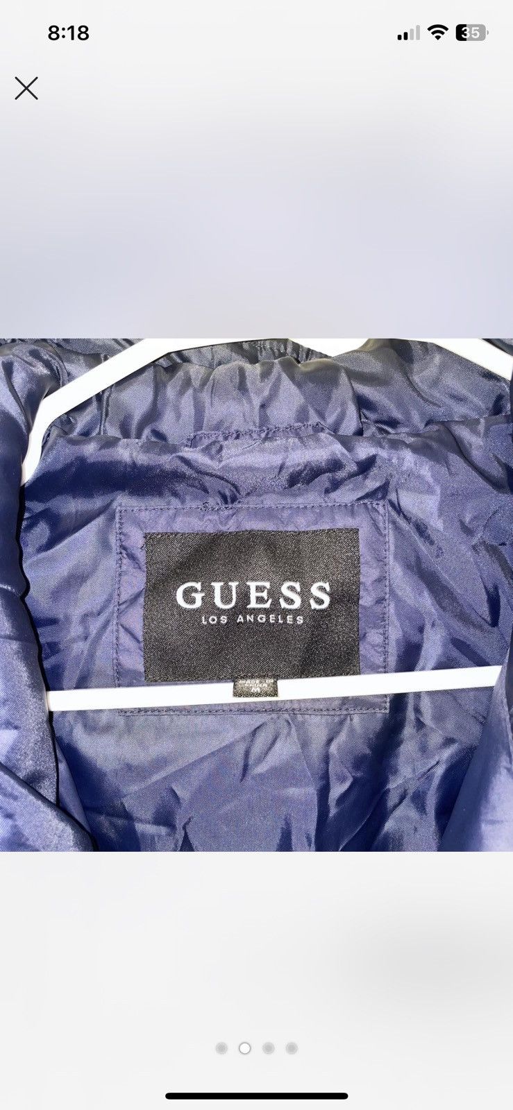 Guess Guess Blue and white puffer jacket Size US M / EU 48-50 / 2 - 2 Thumbnail