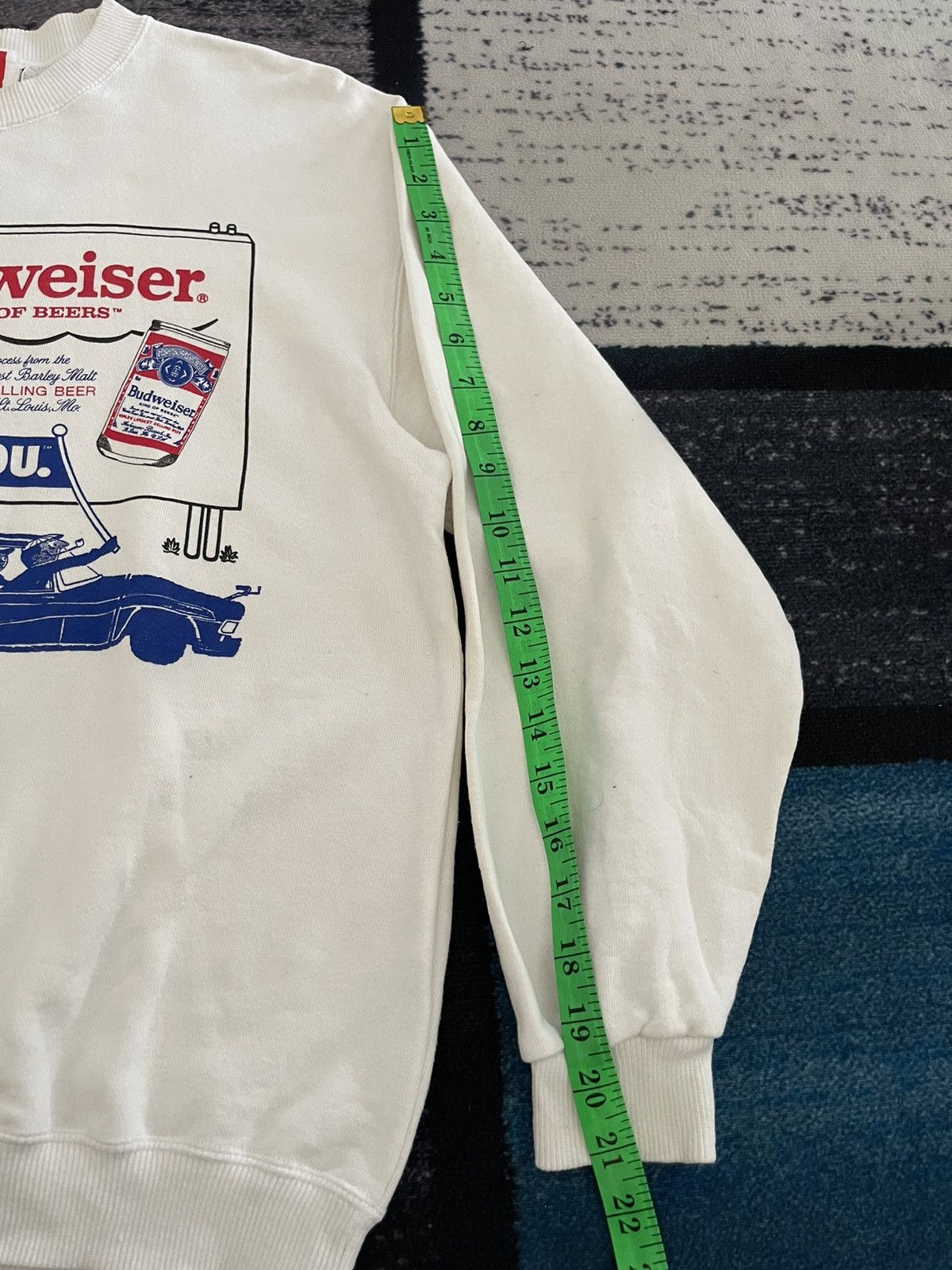 Vintage Vintage Budweiser This Bud’s For You Sweatshirt Size US M / EU 48-50 / 2 - 16 Thumbnail