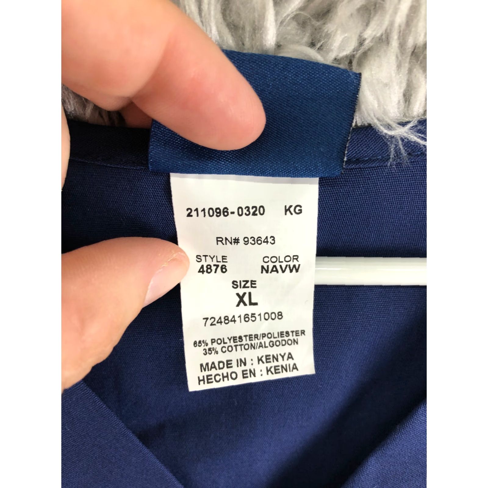 Cherokee Cherokee Scrubs Top Unisex XL Blue Cotton Polyester NWOT Medical Shirt Mens / Womens Size US XL / EU 56 / 4 - 7 Thumbnail