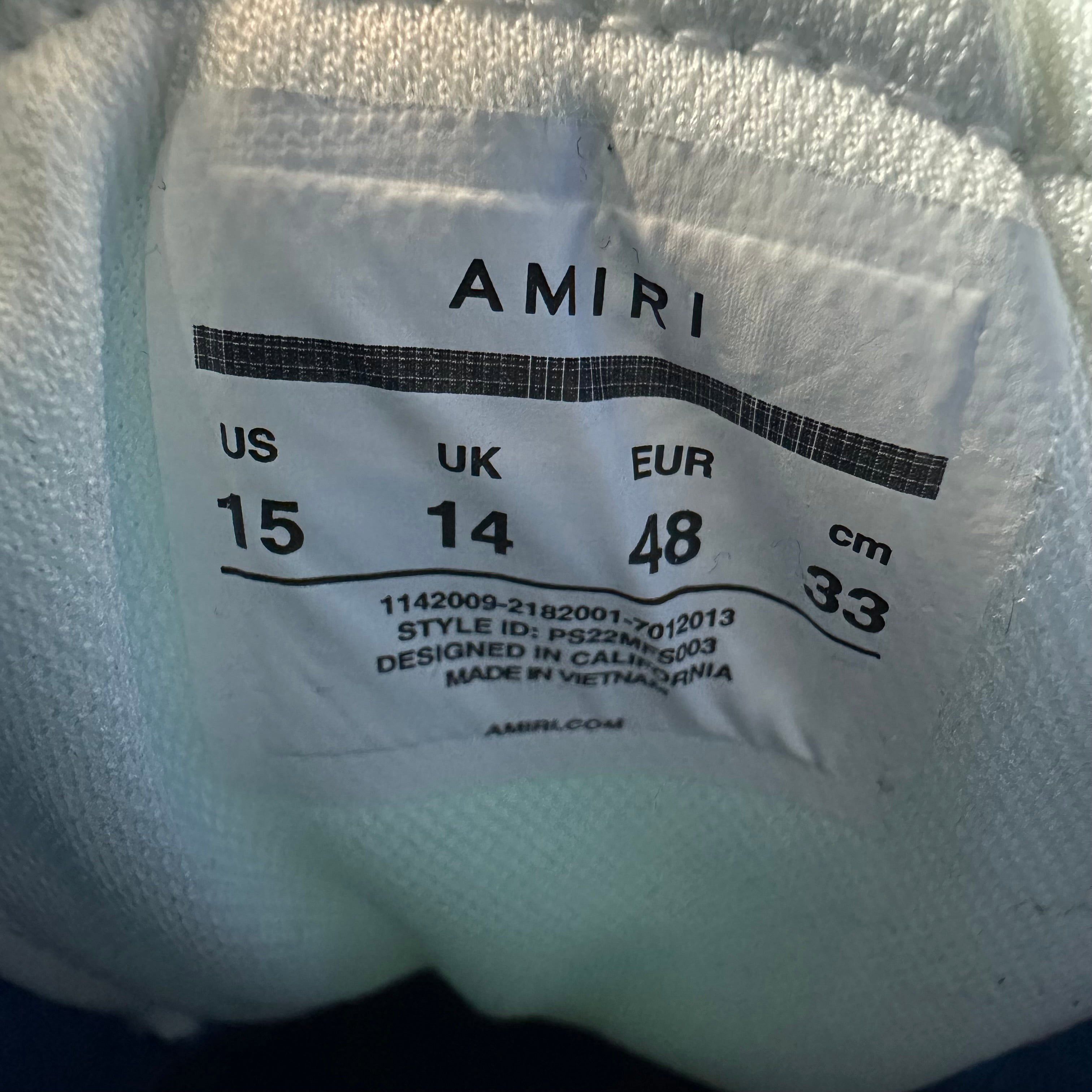 Amiri Amiri Blue Skeleton White Sneaker Sz 15 (48) Size US 15 / EU 48 - 7 Thumbnail
