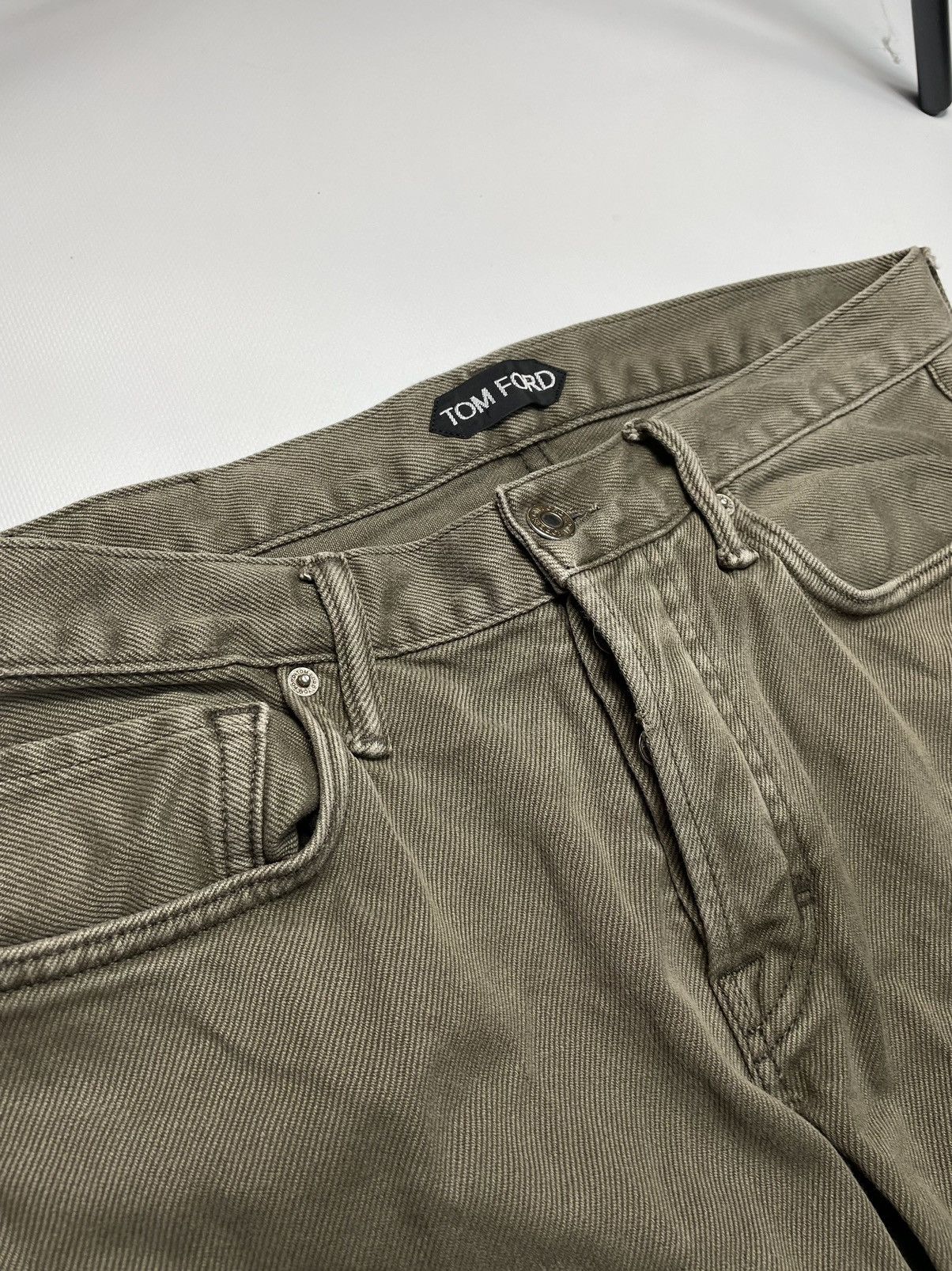 Tom Ford TOM FORD L. Brown Corduroy Slim Fit Denim Pants Size US 32 / EU 48 - 3 Thumbnail