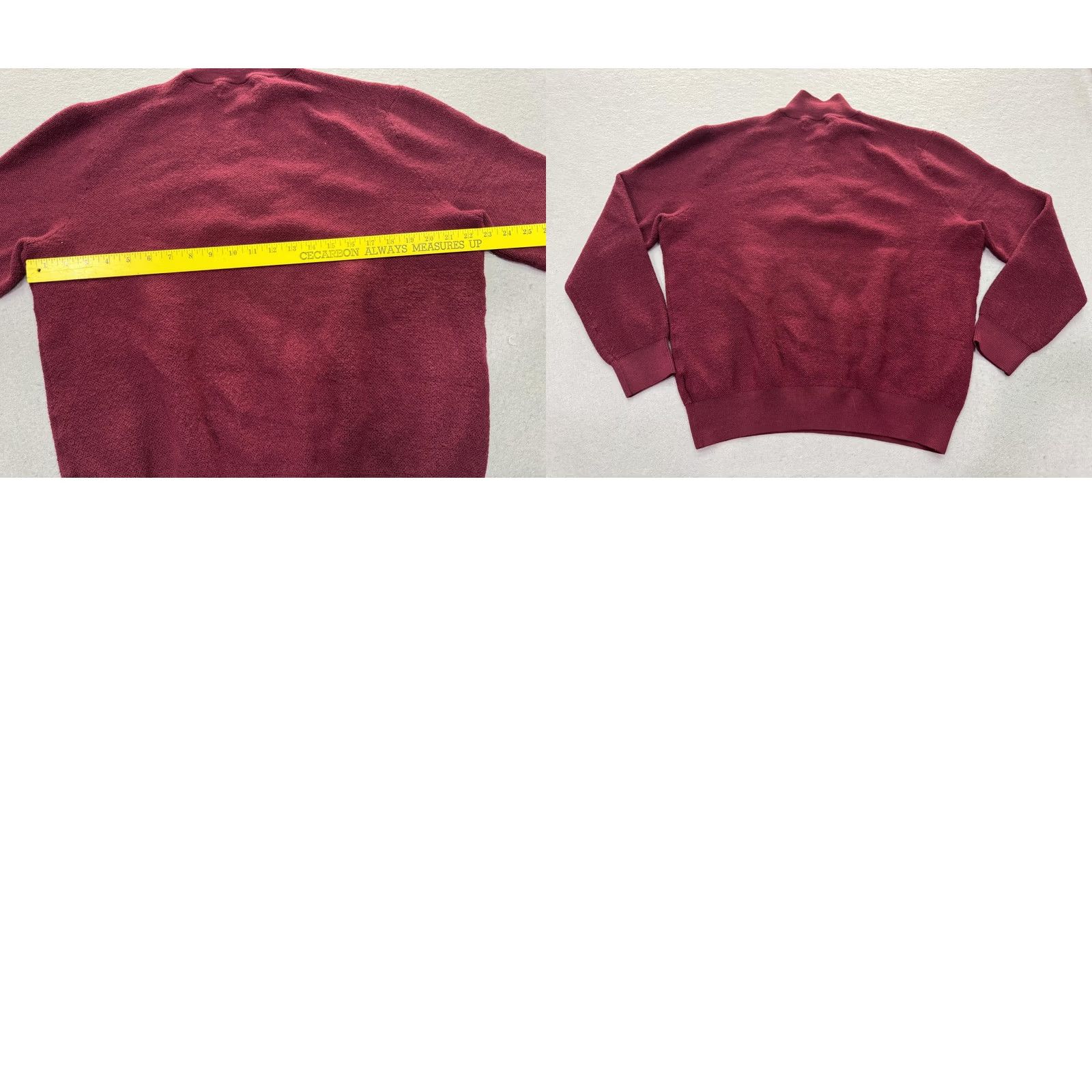 Brooks Brothers Brooks Brothers Sweater Mens Extra Large Red 1/4 Zip Merino Wool Pullover Size US XL / EU 56 / 4 - 8 Thumbnail