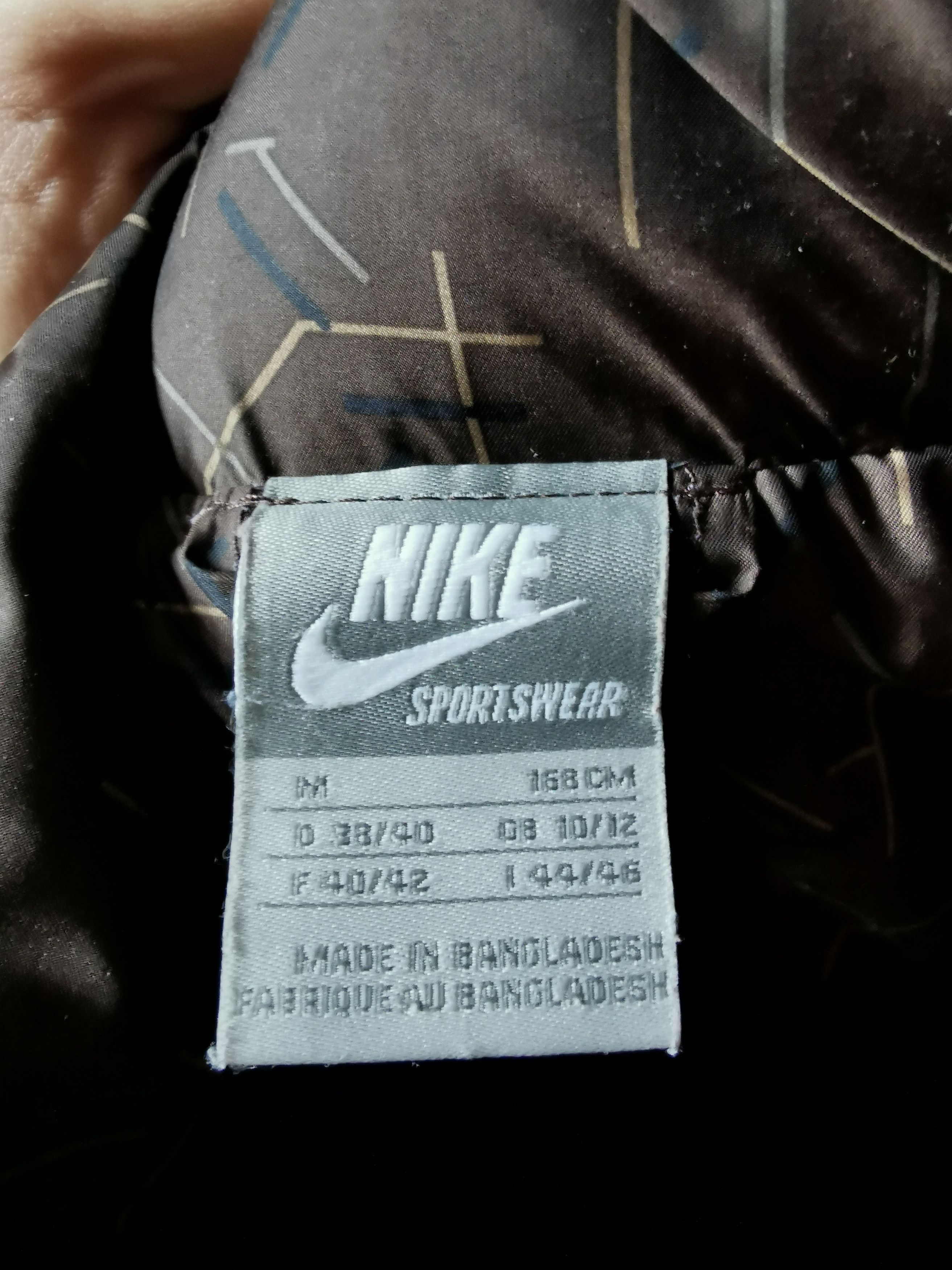 Nike × Vintage Brown Nike down 550 Jacket Puffer Vintage Streetwear Swoosh Size M / US 6-8 / IT 42-44 - 4 Thumbnail