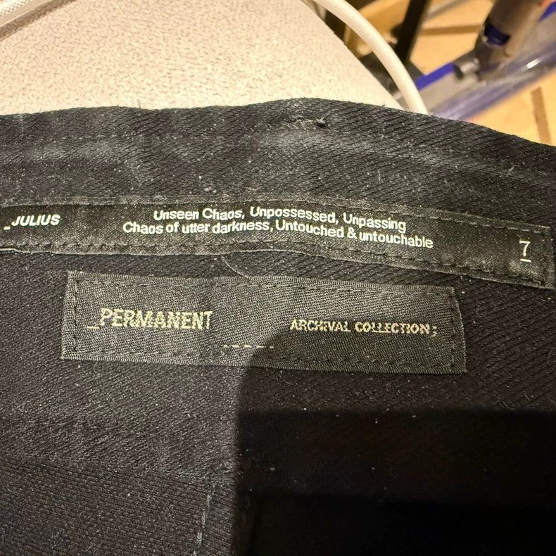 Julius Julius size:3 Multi-zip black jeans 2502-Nextarrow Size US 31 - 3 Thumbnail