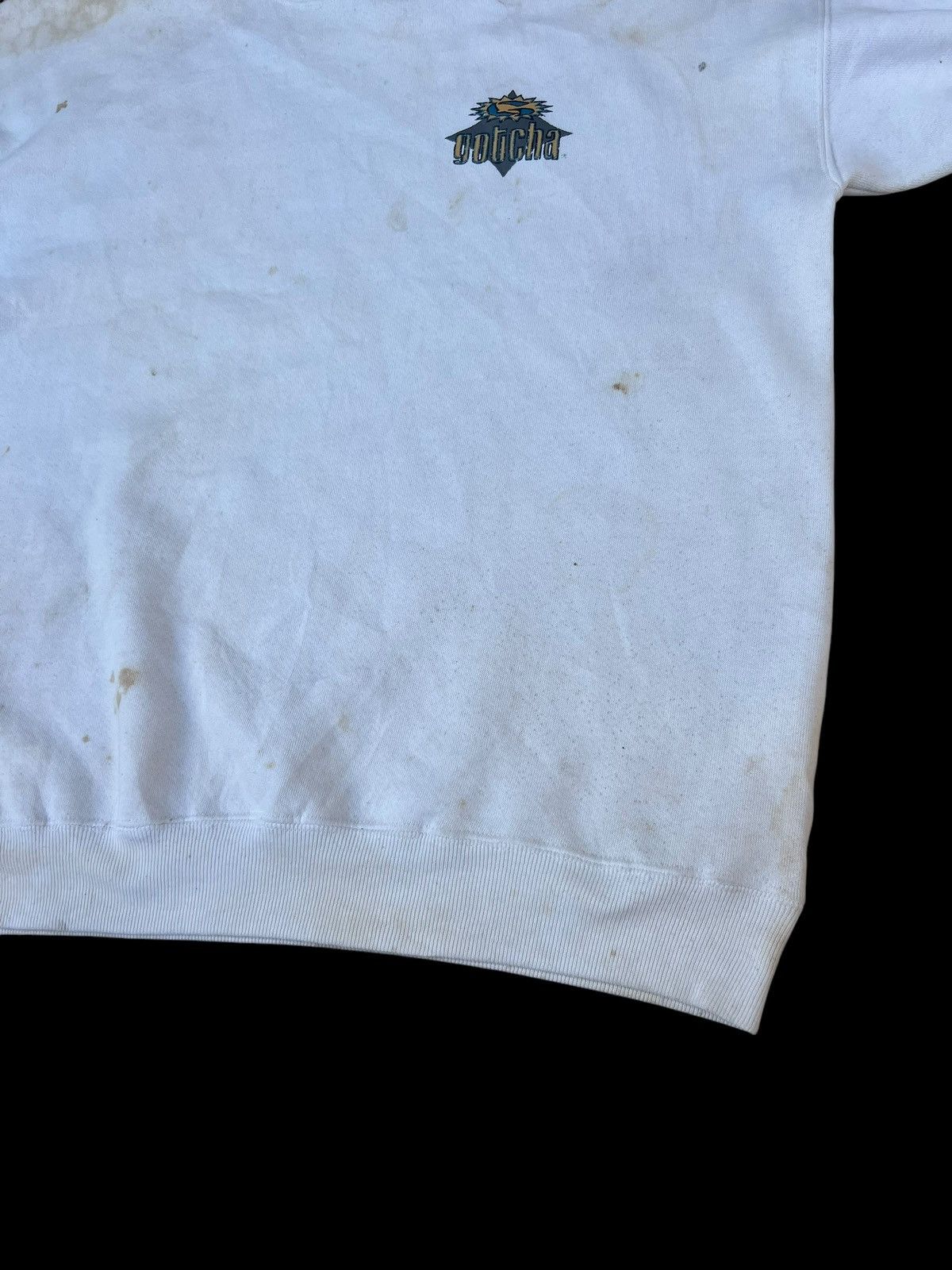 Gotcha Ageing Dirty Stains Vintage 90s Gotcha Sweatshirt Size US L / EU 52-54 / 3 - 11 Thumbnail