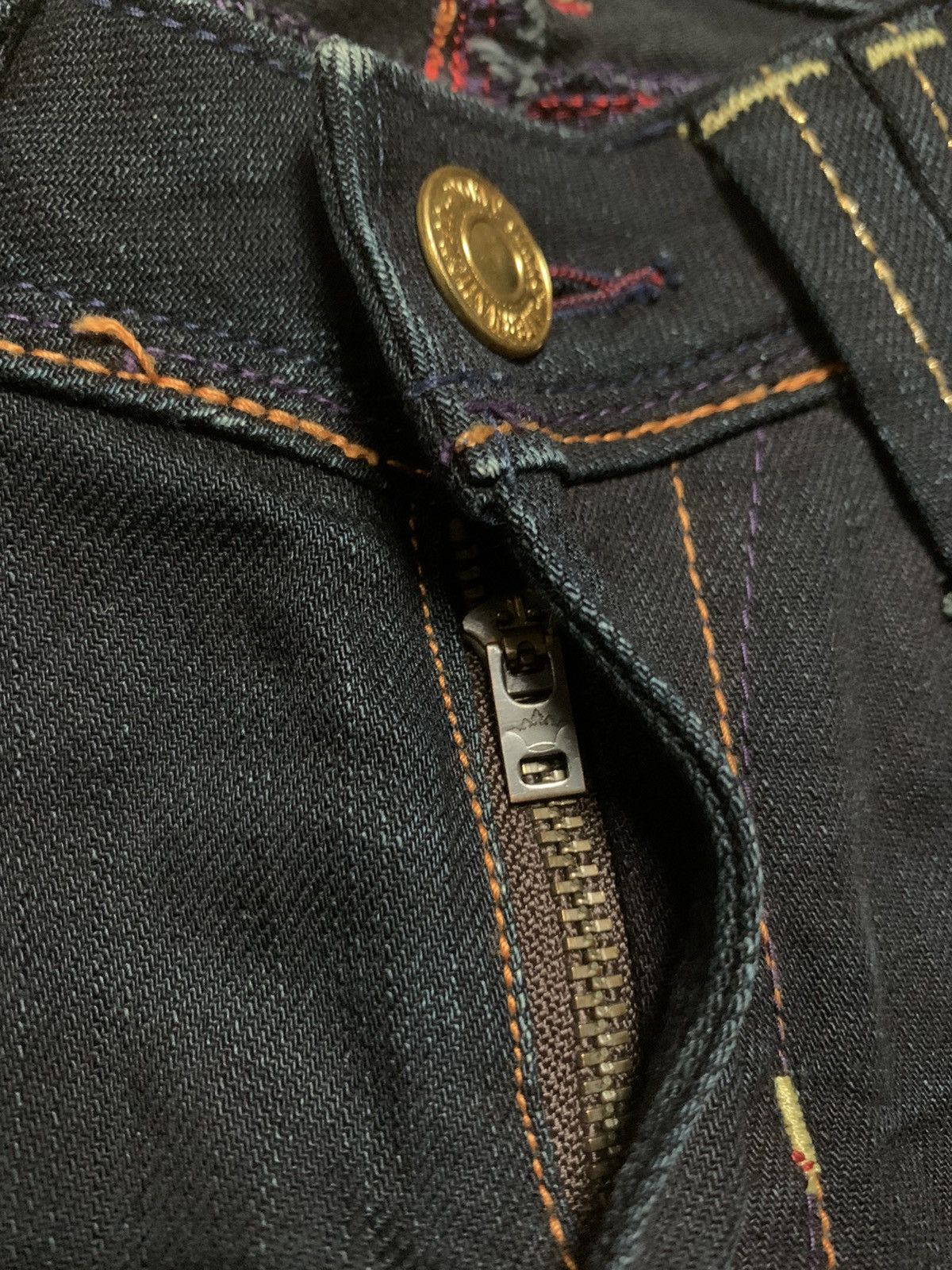 Tornado Mart Y2K Brappers Japanese Dark Indigo Flare ifsix Vkei Style Size 29" - 7 Thumbnail