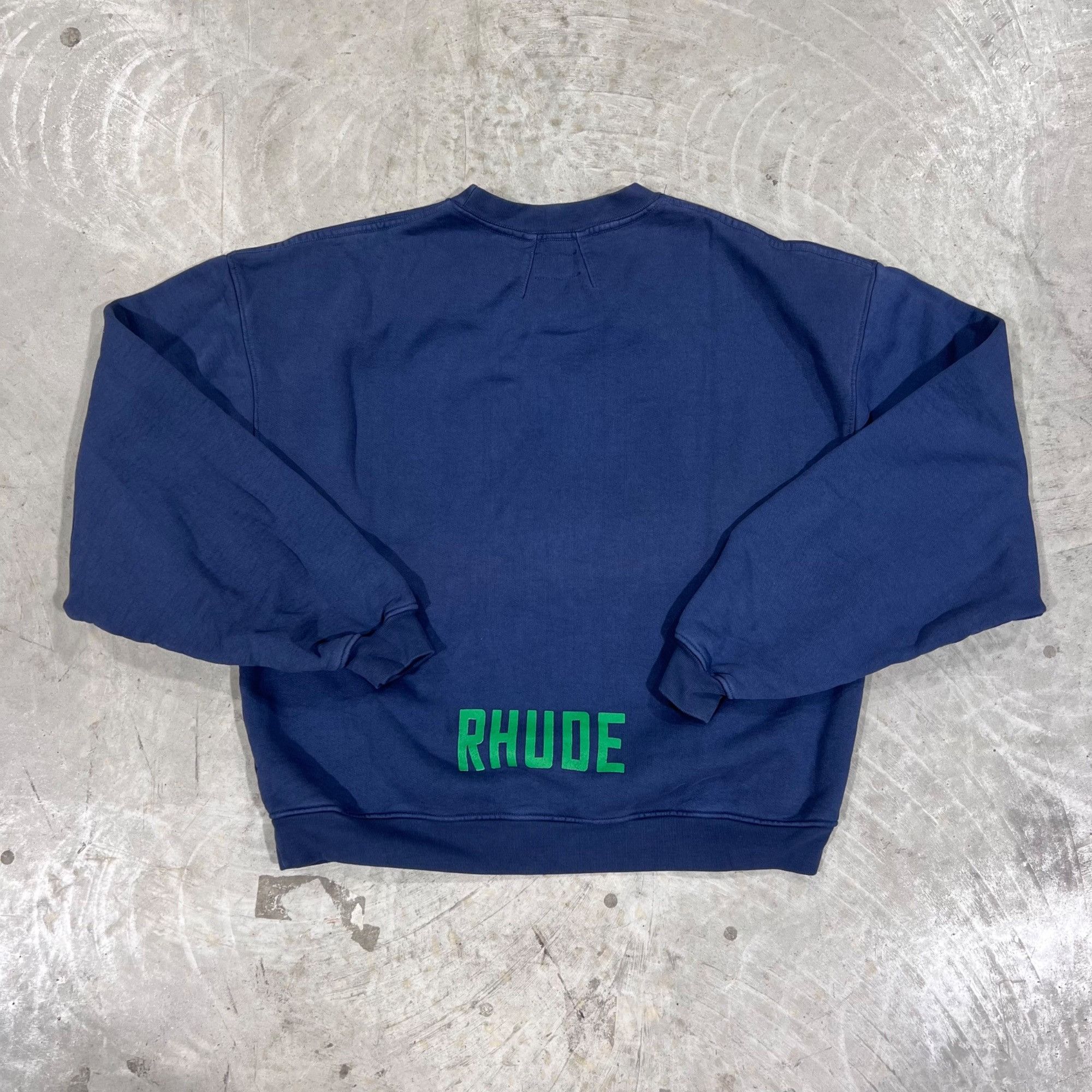Rhude NEW RHUDE EAST HAMPTON CREWNECK SWEATSHIRT SZ MEDIUM Size US M / EU 48-50 / 2 - 6 Thumbnail