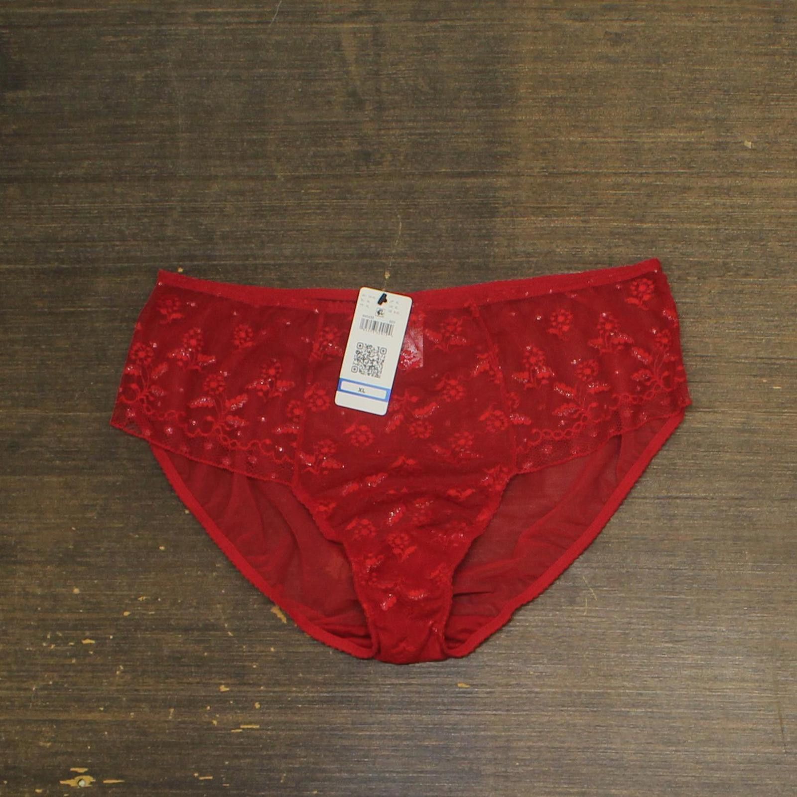 Designer NWT Wacoal In Lace Hipster Panty 845433 Equestrian Red Xl, Women's