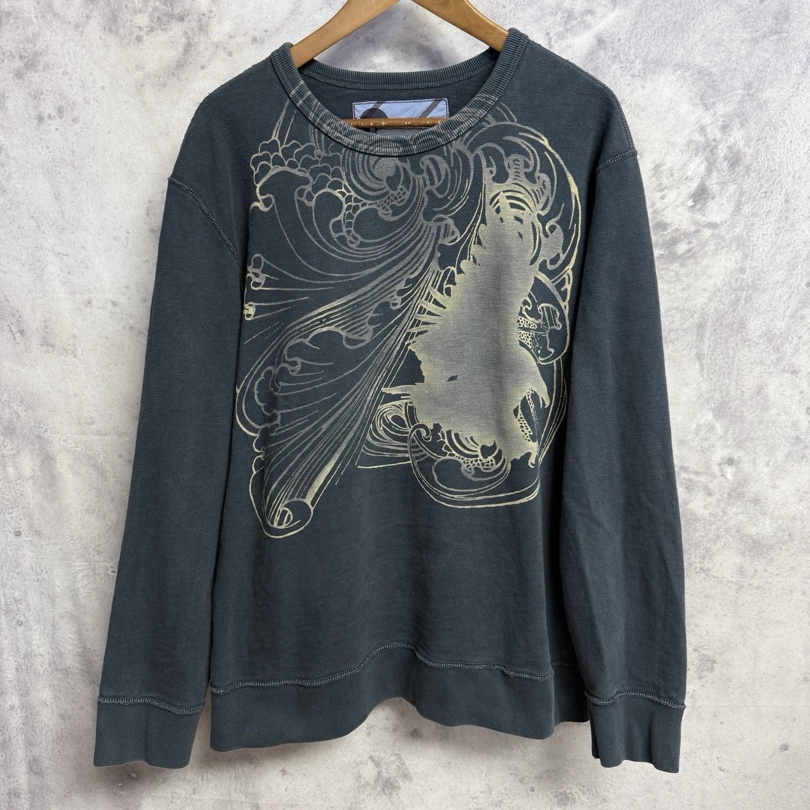 Gap Vintage Gap Round Neck Sweatshirt Mens XL Blue Eagle & Wind Size US XL / EU 56 / 4 - 2 Thumbnail
