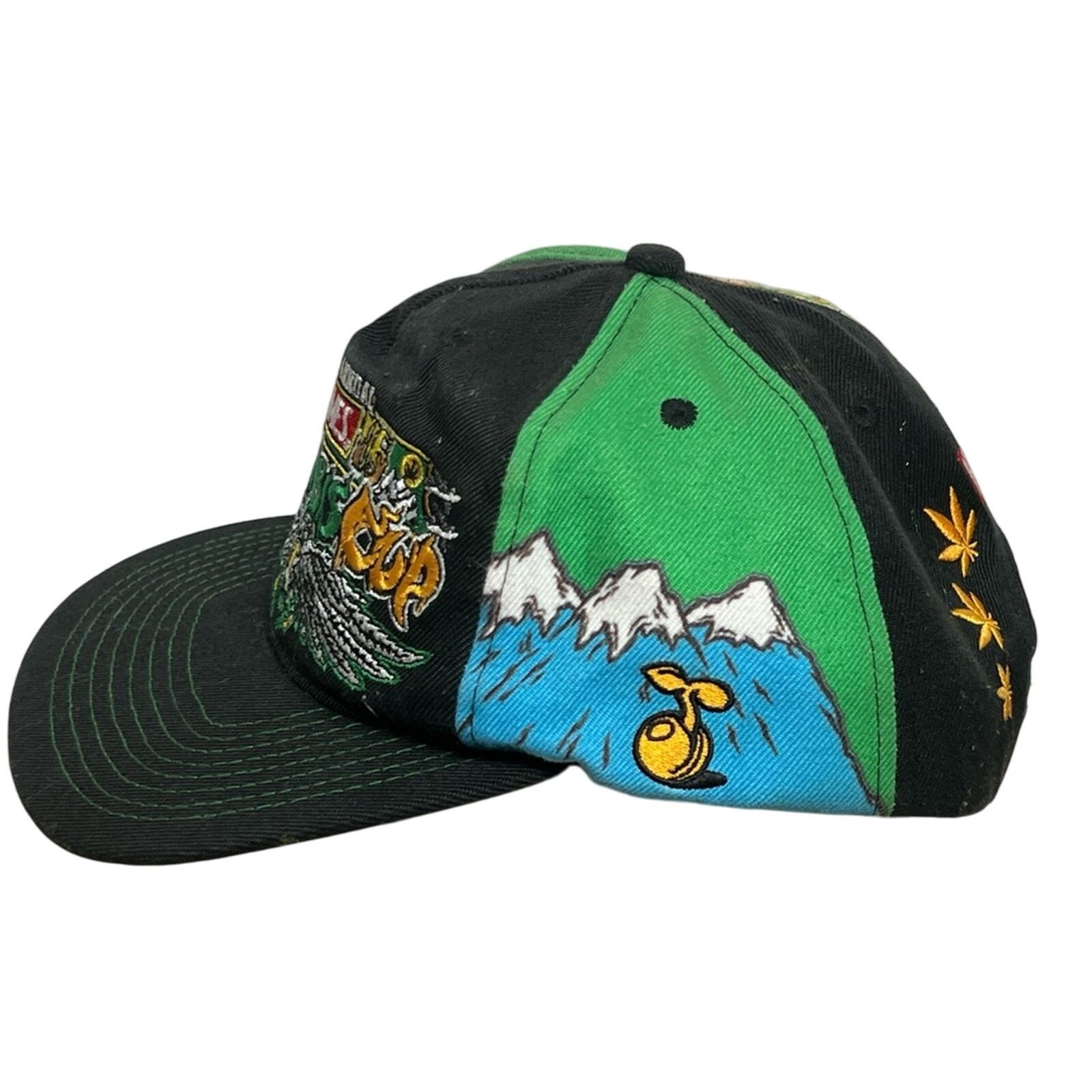Vintage RARE High Times Cannabis Cup Snapback Hat Stash Pocket Size ONE SIZE - 5 Thumbnail