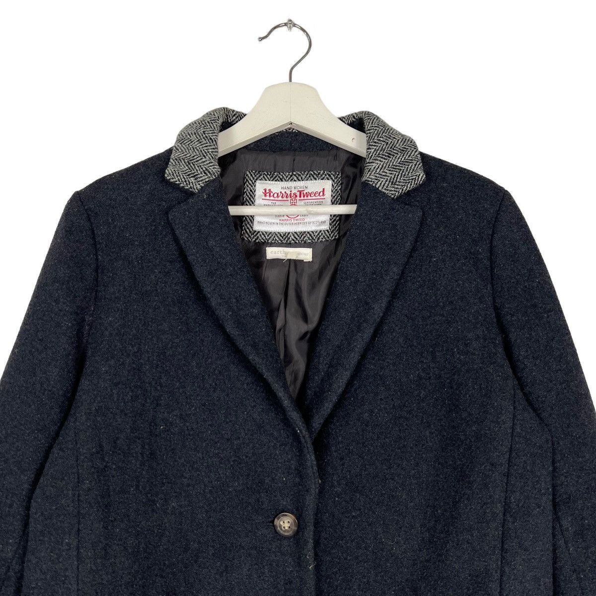 Harris Tweed 🔥 HARRIS TWEED EARTH MUSIC & ECOLOGY VIOLET LABEL COAT Size US S / EU 44-46 / 1 - 3 Thumbnail