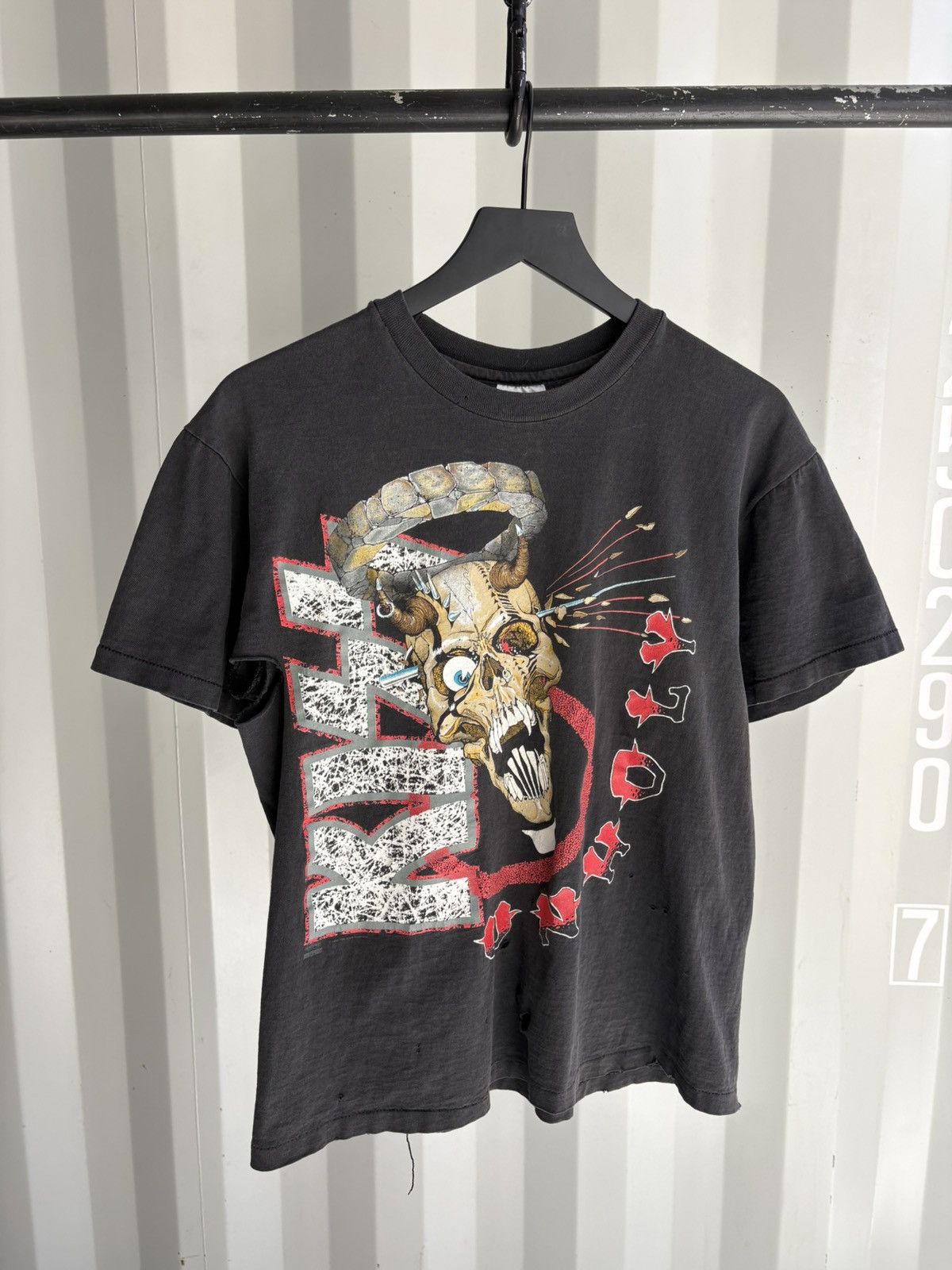 Band Tees Vintage Kiss Unholy Shirt Faded Distressed Grunge Band Size US M / EU 48-50 / 2 - 1 Thumbnail
