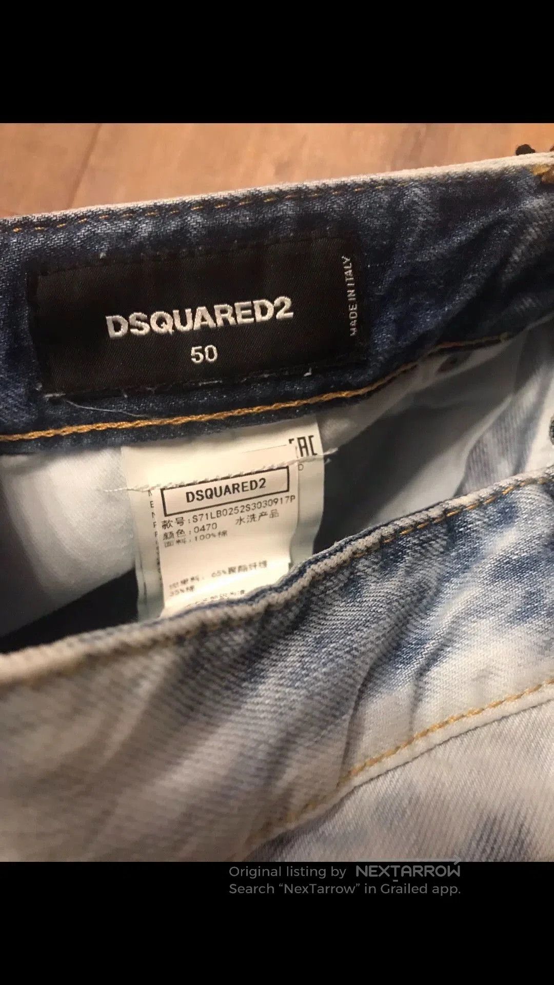 Dsquared2 Blue Tie-Dye Distressed Denim Jeans Size 34. Size US 34 / EU 50 - 4 Thumbnail