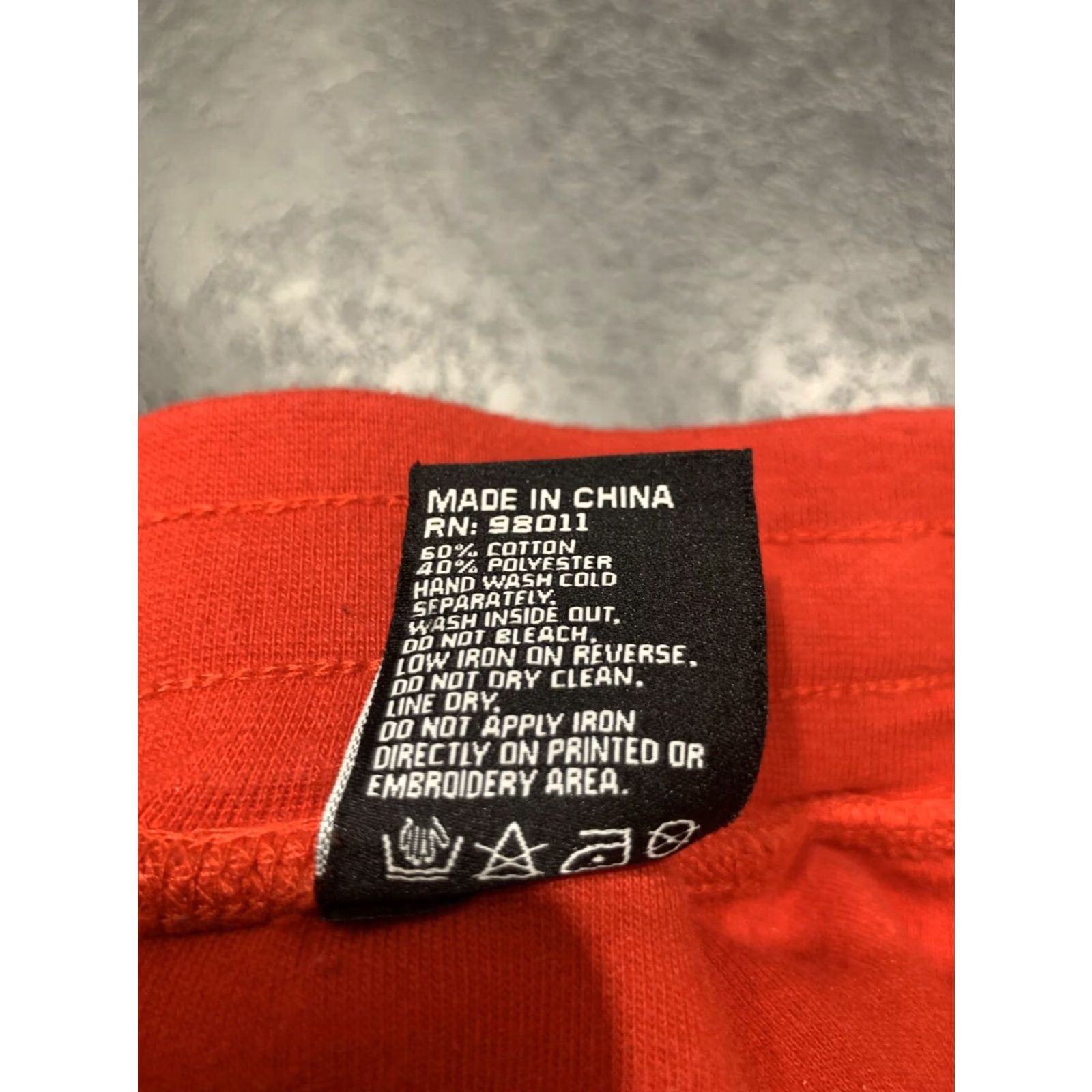 NANGA Hustle Gang Fleece Shorts Mens Large Red Sweat Size US 33 - 5 Thumbnail