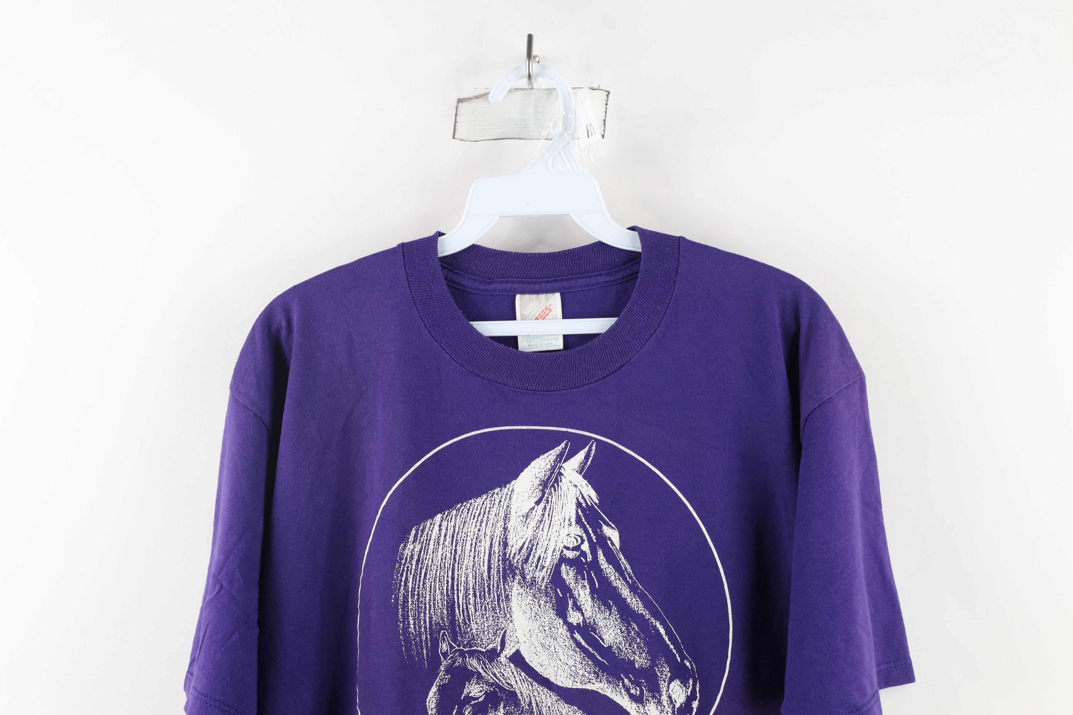 Vintage Vintage 90s Streetwear County Dudes & Duds Horse T-Shirt USA Size US L / EU 52-54 / 3 - 2 Thumbnail