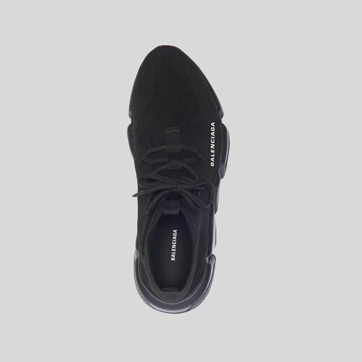 Balenciaga o1tr1nto0525 Speed Sneakers Lace-Up in Black Size US 8 / EU 41 - 4 Thumbnail