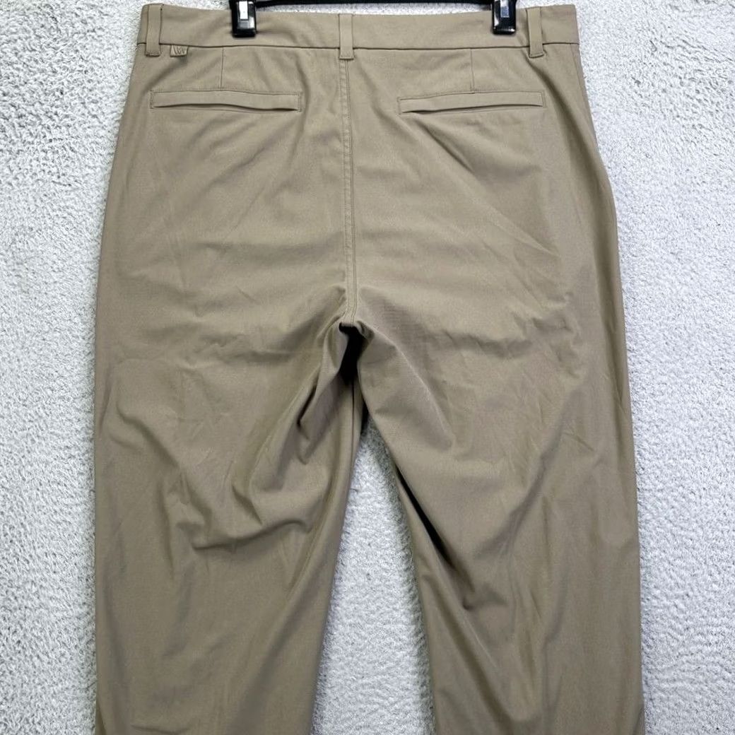 Vintage VRST Pants Mens 36X32 Brown Chino Golf Performance Tech Straight Leg Flat Front Mens Brown Chino Golf Size US 36 / EU 52 - 6 Thumbnail