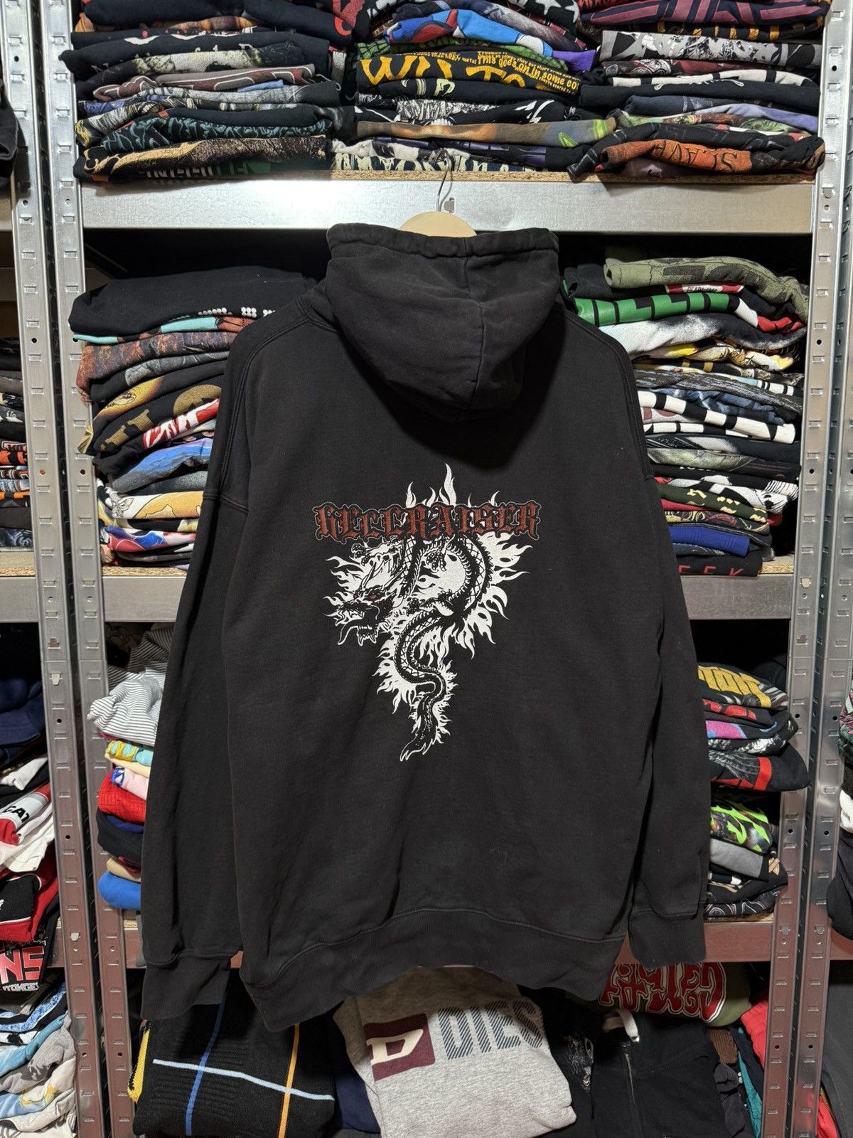 Brandy Melville Hellraiser Dragon Oversize Hoodie Y2K Hype