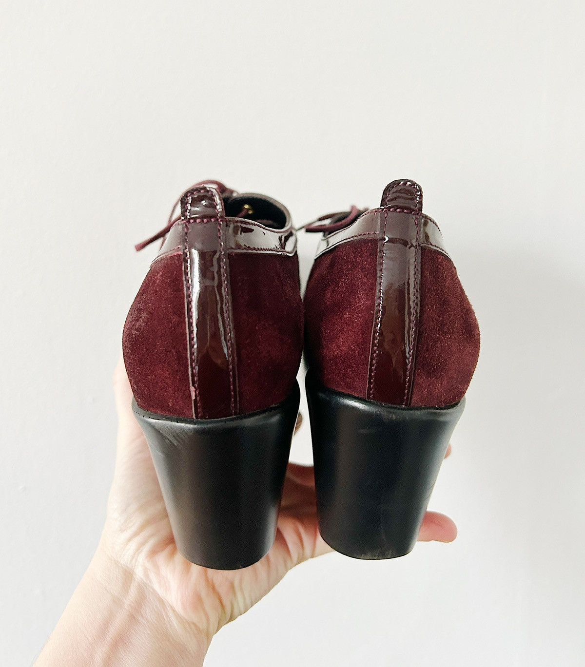 Robert Clergerie Robert Clergerie burgundy wedges made in France Size US 6.5 / IT 36.5 - 6 Thumbnail
