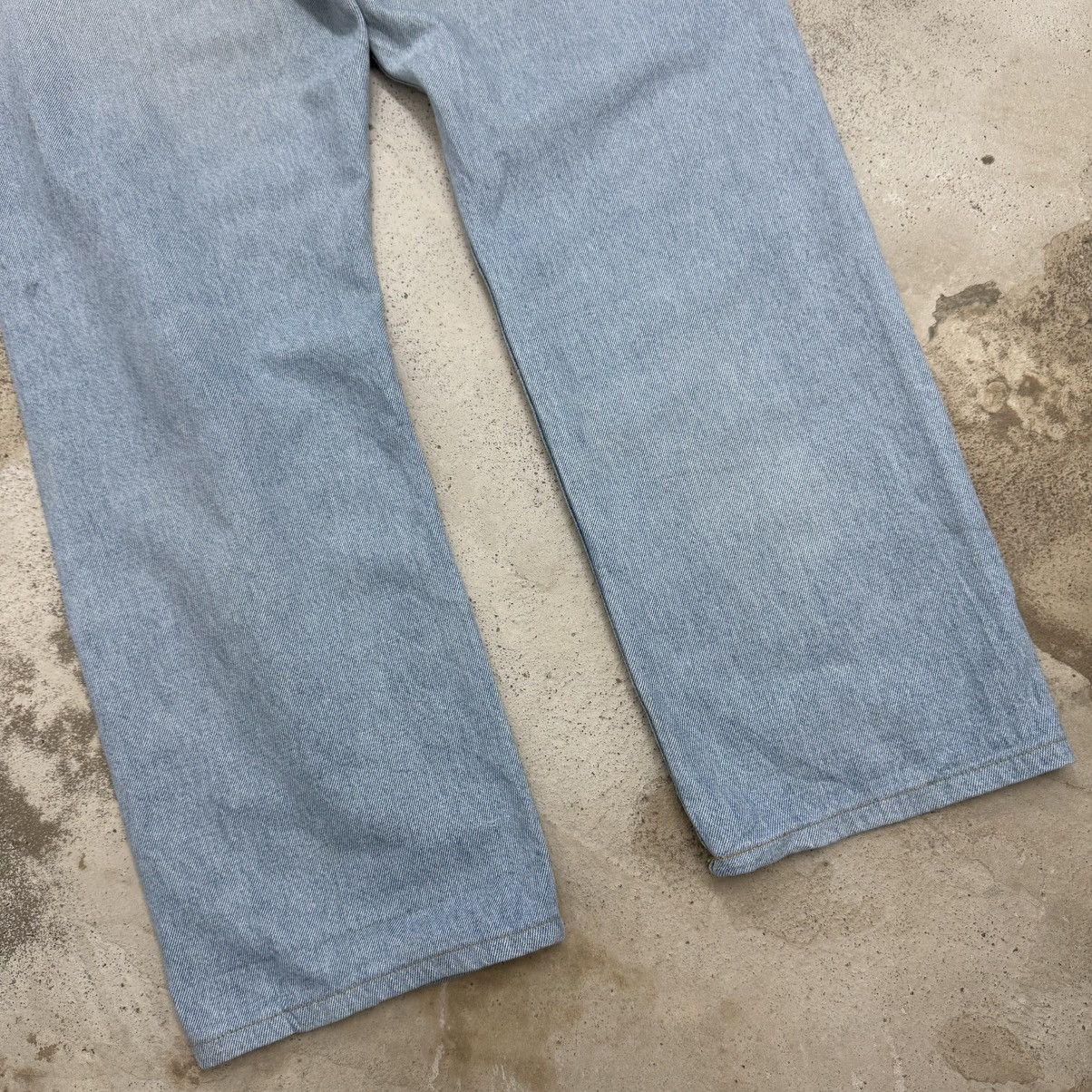 Levi's Levis 551 Big E Hemp Repaired Denim Pants Size US 35 - 11 Thumbnail