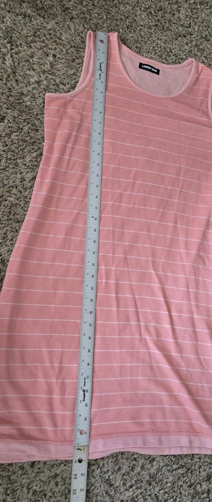 Lands' End Lands End Pink White Pin Striped Sleeveless Dress Womens Siz Size M / US 6-8 / IT 42-44 - 11 Thumbnail