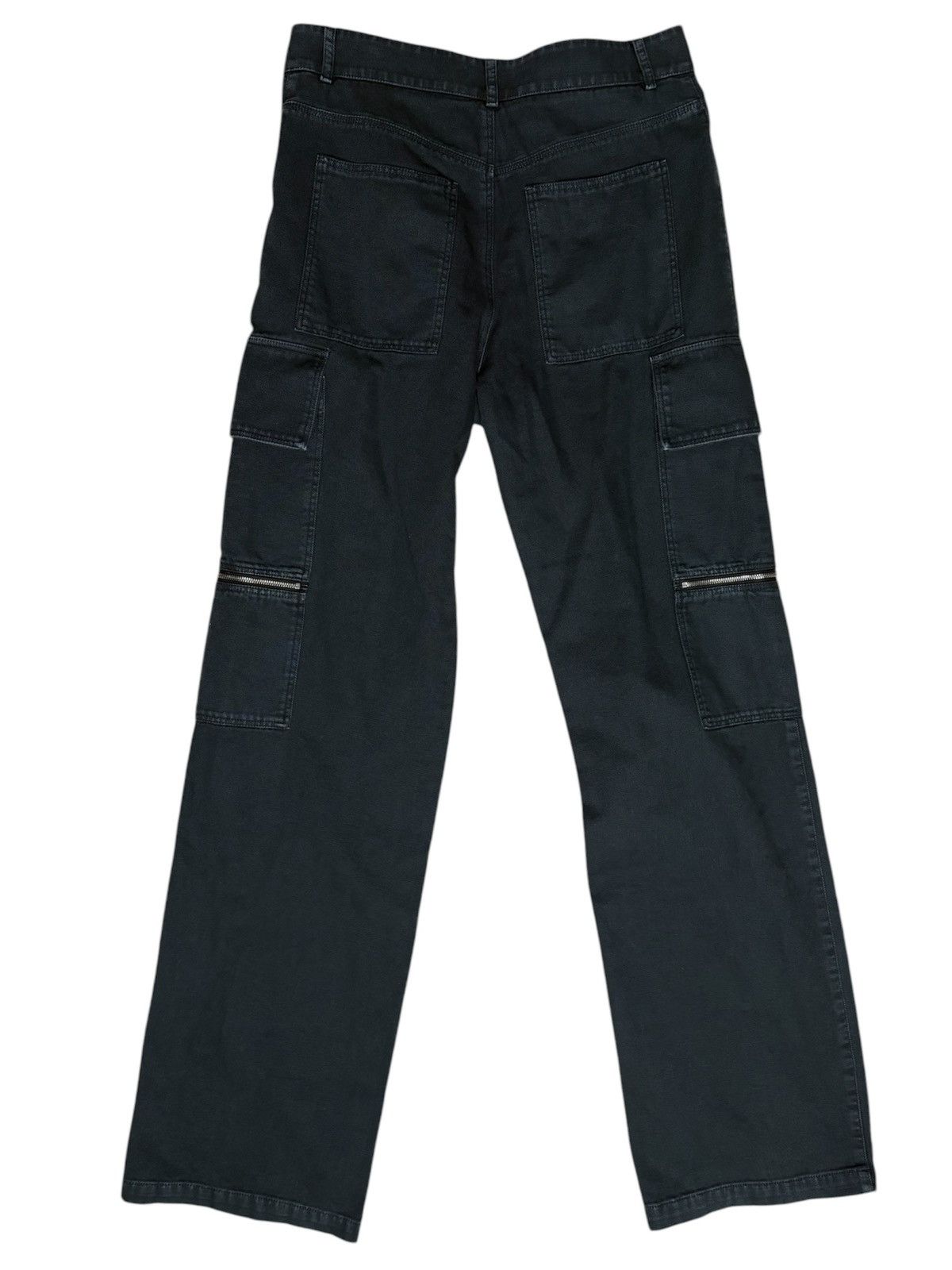1017 ALYX 9SM × Alyx × MMW ALYX Skater Cargo Canvas Wide-Leg Pants in Washed Black Size US 30 / EU 46 - 8 Thumbnail