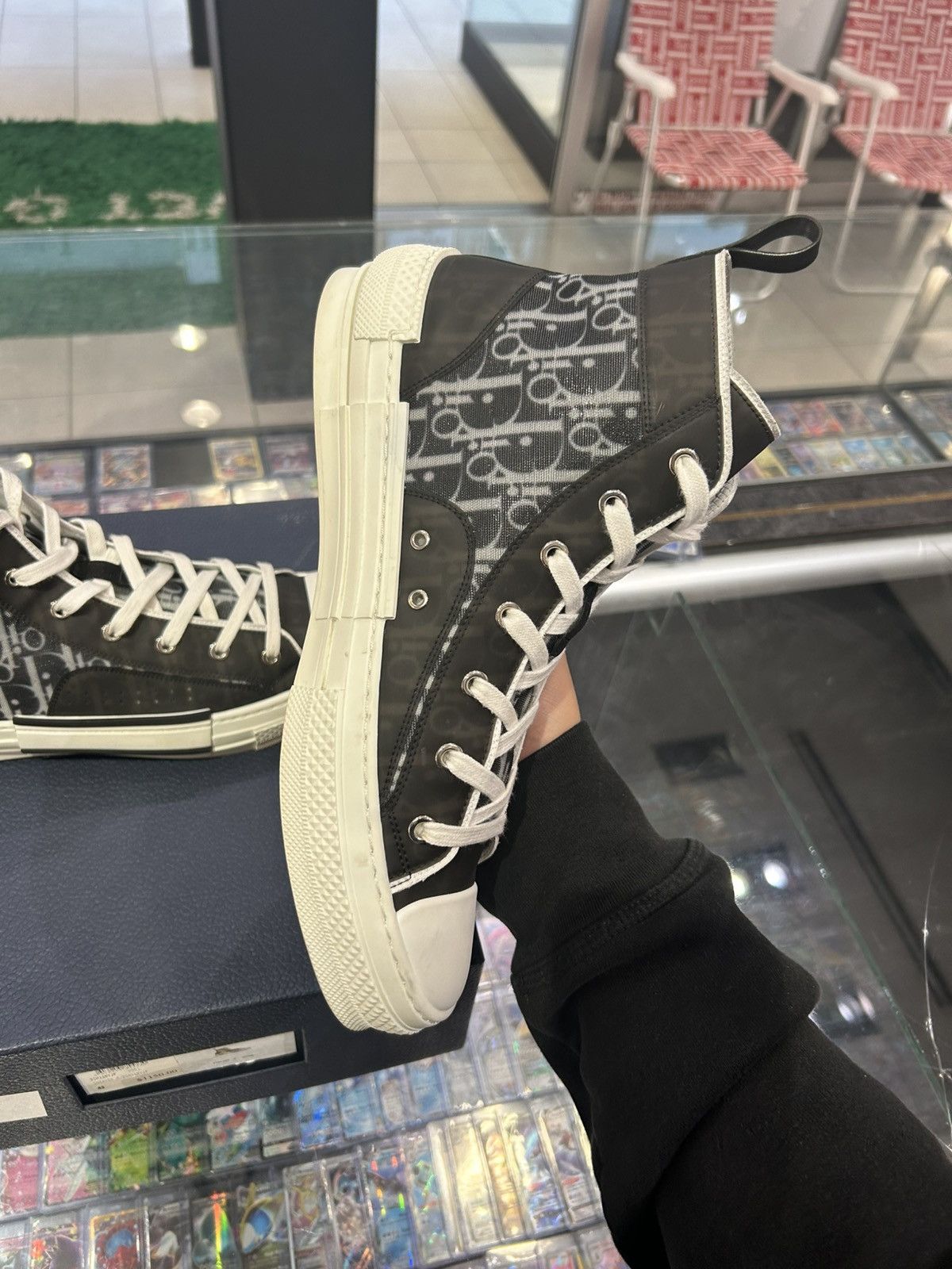 Dior Dior B23 high black white oblique Size US 10 / EU 43 - 4 Thumbnail