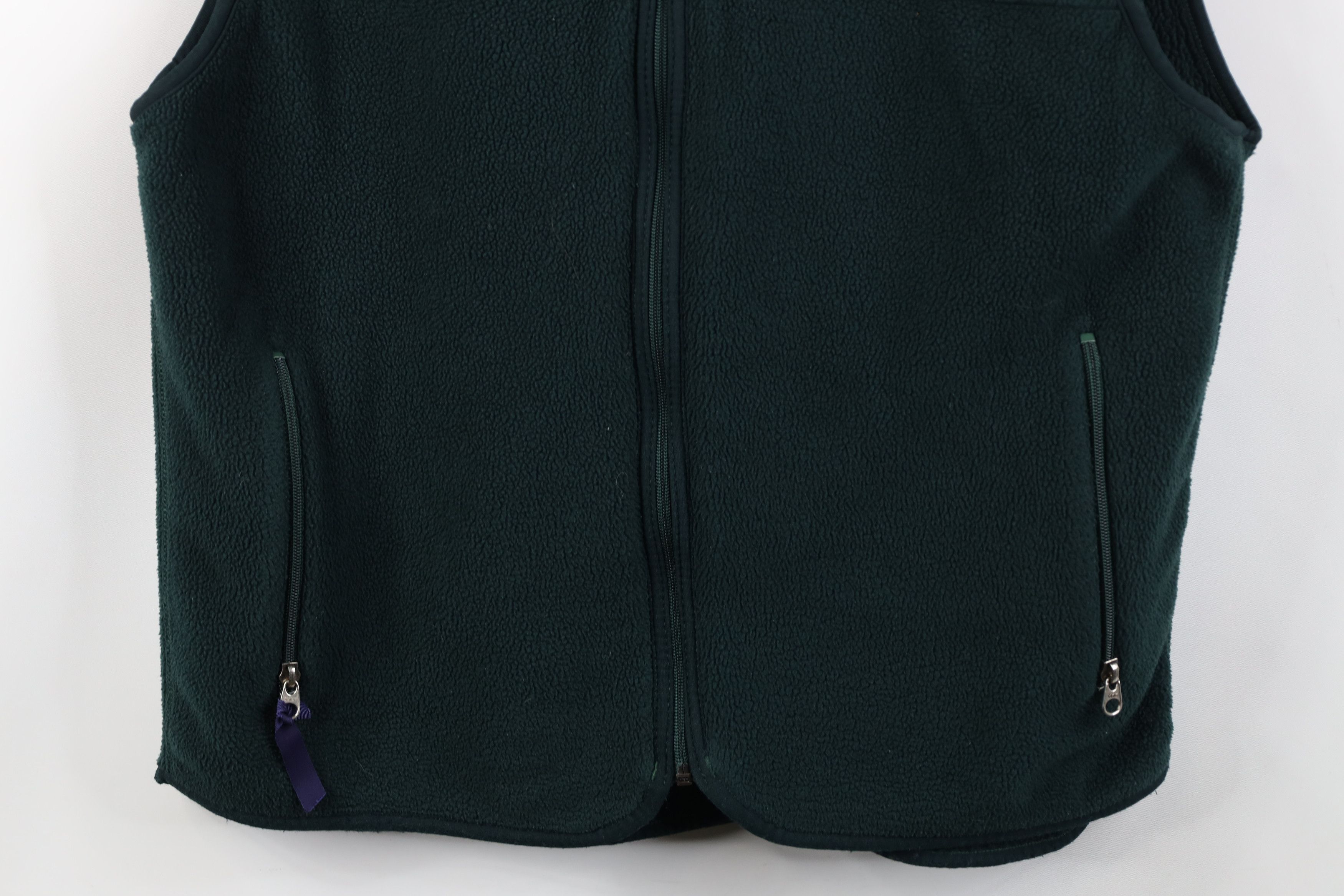 Patagonia Vintage 90s Patagonia Full Zip Fleece Vest Jacket Green USA Size US L / EU 52-54 / 3 - 3 Thumbnail