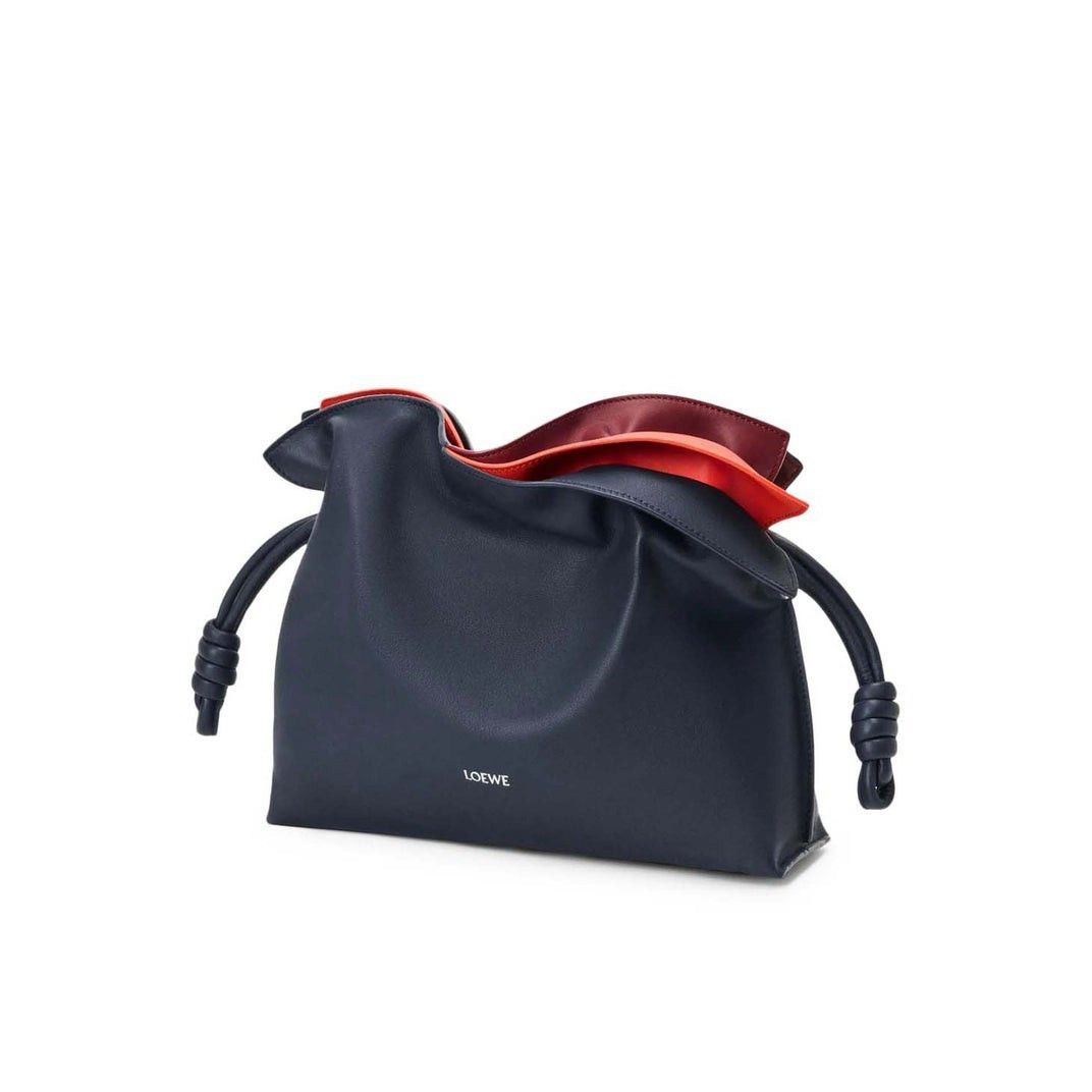 Loewe LOEWE Flamenco Medium Layered $3500 Deep Navy Clutch Bag New Size ONE SIZE - 2 Thumbnail