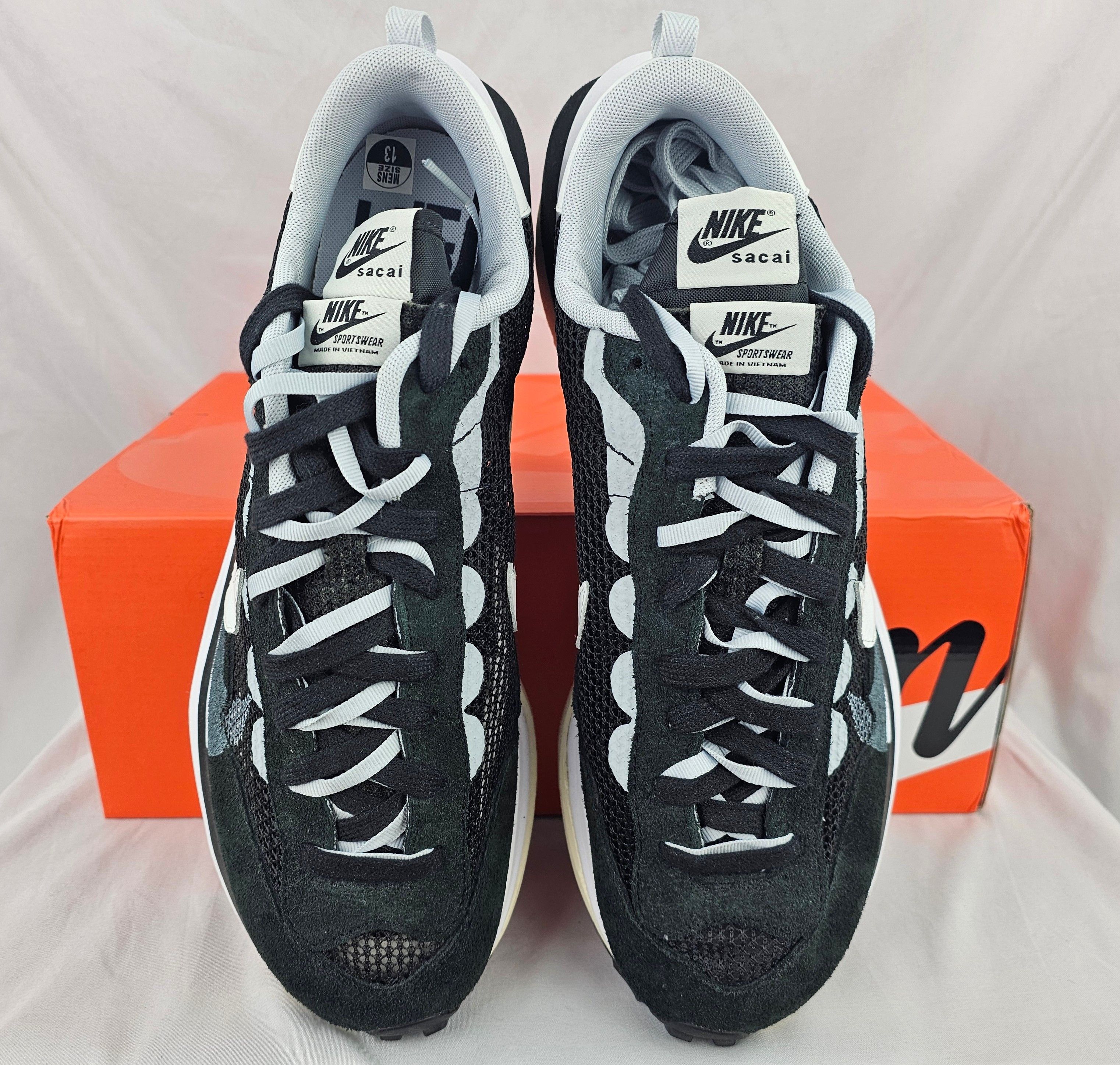 Nike × Sacai Nike x Sacai VaporWaffle Black White Men's Size 13 US NEW Size US 13 / EU 46 - 4 Thumbnail
