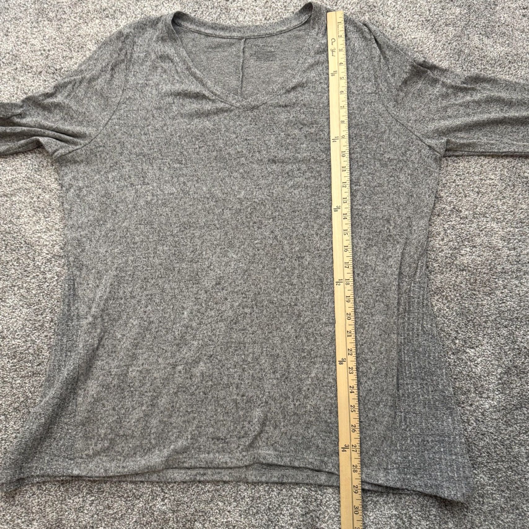 Vintage Lane Bryant Sweater Womens 14/16 Gray Long Sleeve Soft Lightweight Pullover Top Size XL / US 12-14 / IT 48-50 - 4 Thumbnail