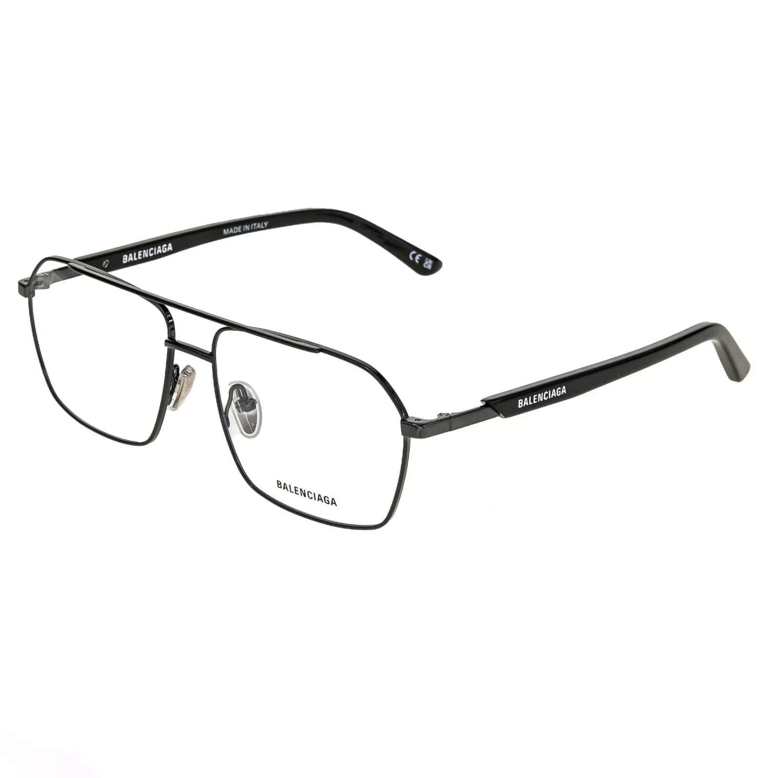 Balenciaga BALENCIAGA LOGO TAG 0248 Black Unisex Eyeglass GG0248O 003 Size ONE SIZE - 2 Thumbnail