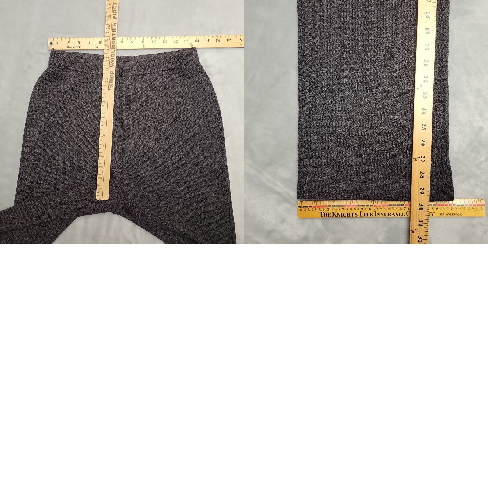 St. John VINTAGE St John Collection Pants Womens 10 Gray Knit Marie Gray Classic Luxury Made USA Size 32" / US 10 / IT 46 - 8 Thumbnail