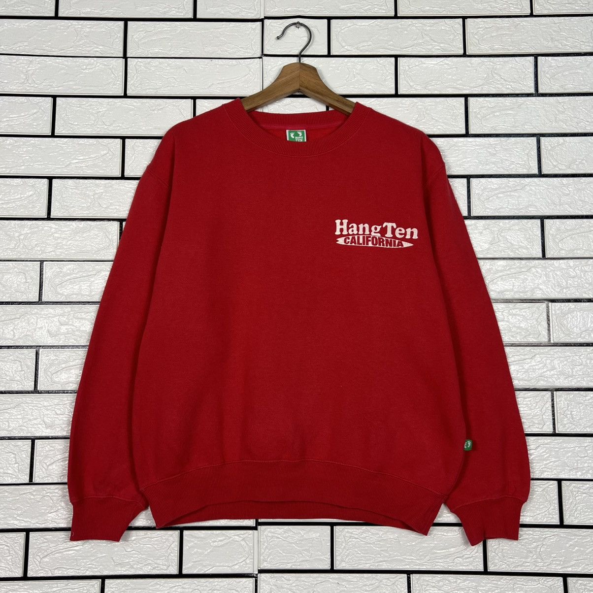Hang Ten HANG TEN Big Logo Surfing Sweatshirt Crewneck #4042-C184 Size US M / EU 48-50 / 2 - 3 Thumbnail