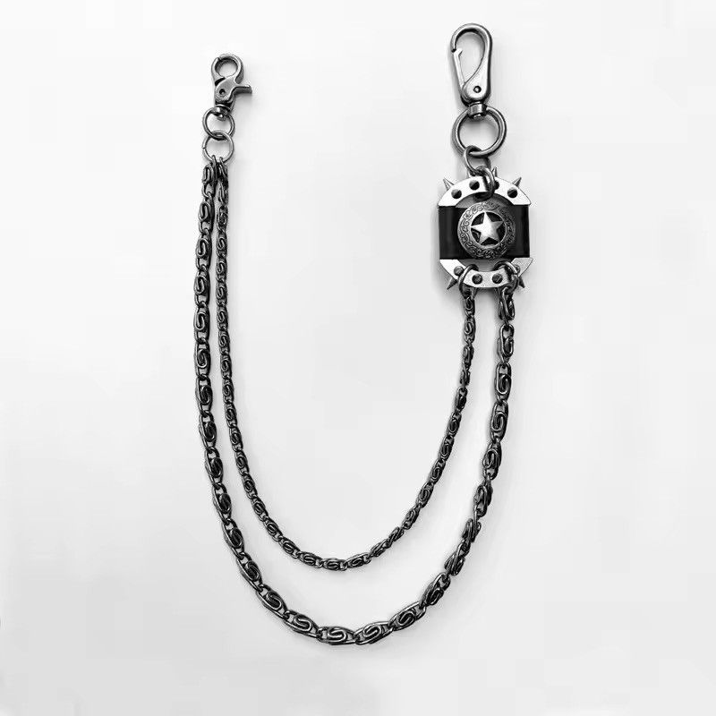 Japanese Brand Motorcycle KeyChain Jean Biker Wallet Belt Chain Charms Size ONE SIZE - 6 Thumbnail